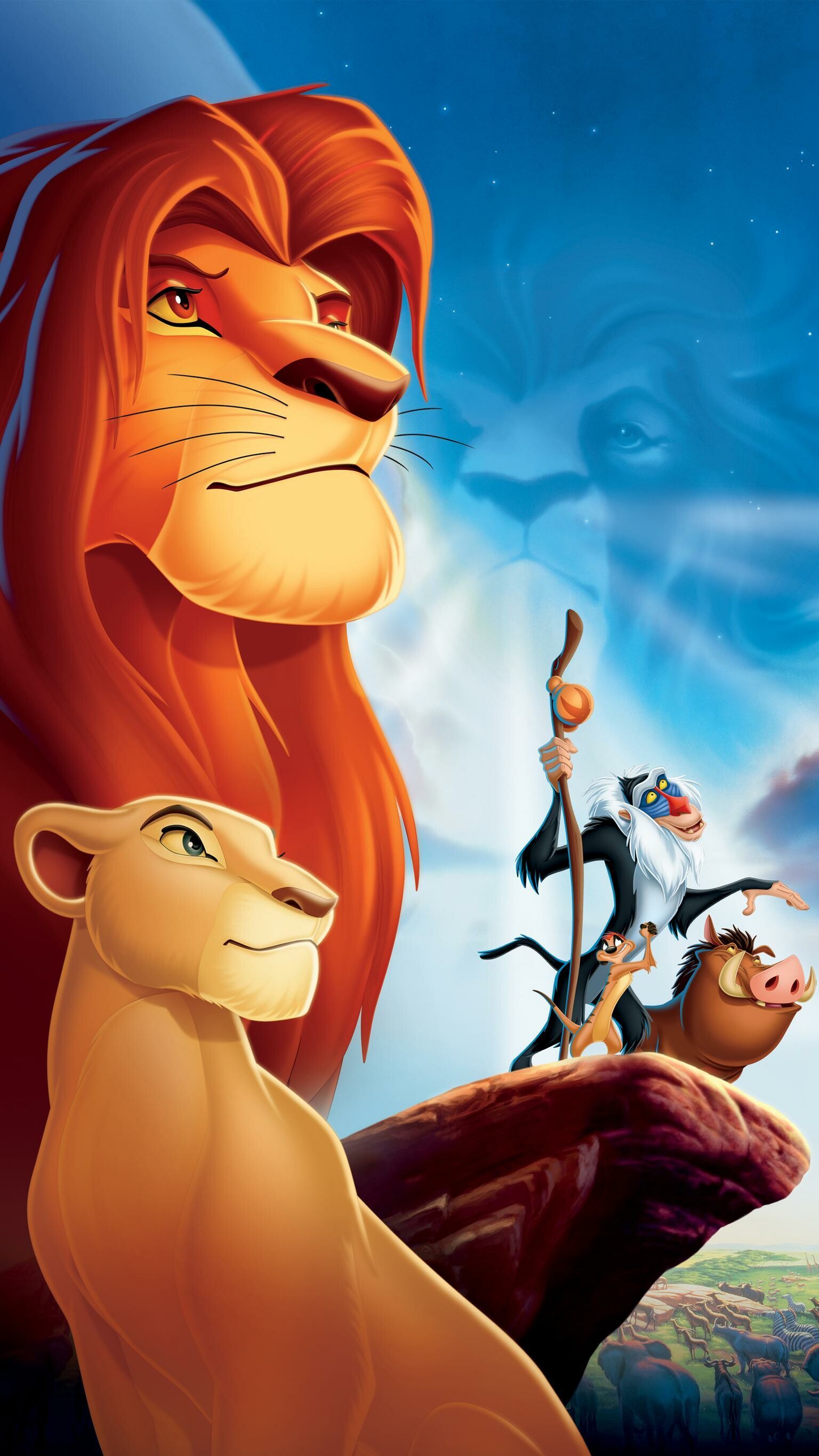 The Lion King: The 32nd Disney animated feature film, 1994, Set in a kingdom of lions in Africa. 1540x2740 HD Background.