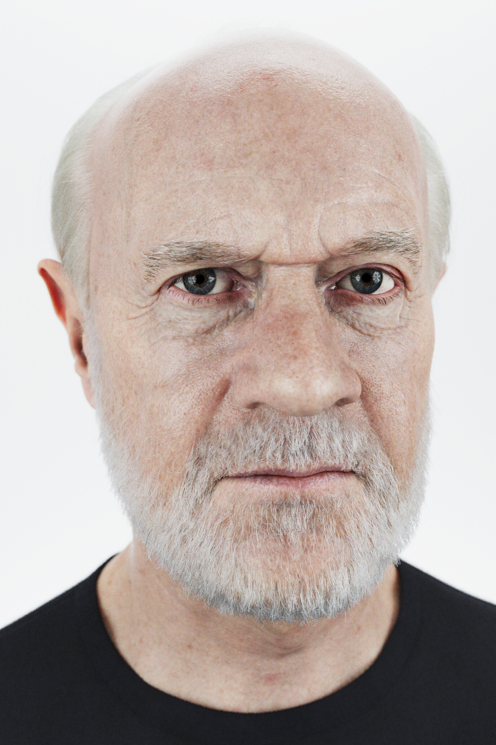 George Carlin: One of the most important and influential stand-up comedians of all time. 1600x2400 HD Background.