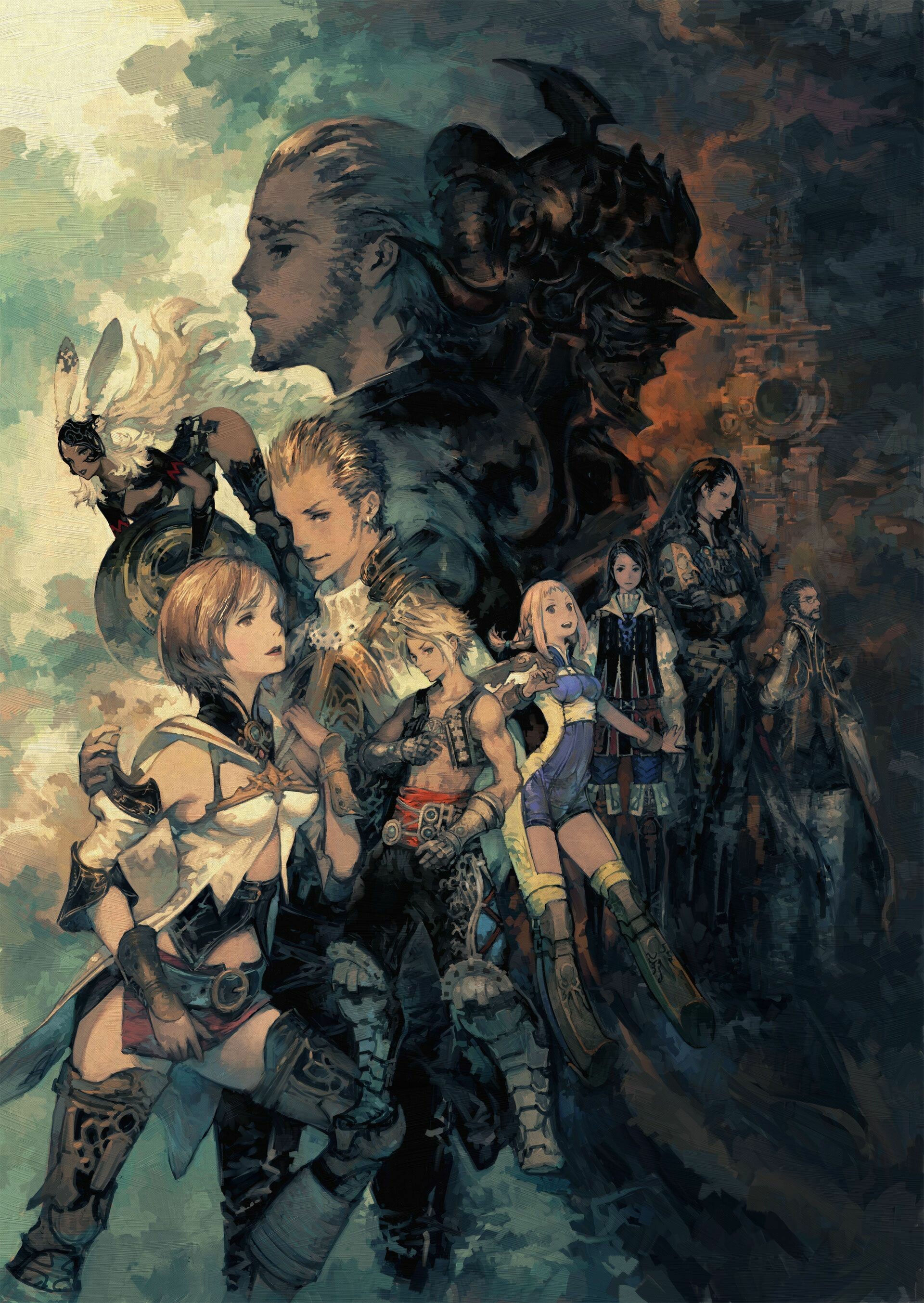 Final Fantasy XIV: FF12, The Hydaelyn and Zodiark story. 1920x2710 HD Background.