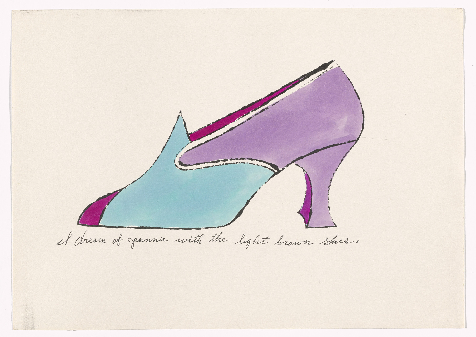 Andy Warhol, Untitled artwork, La Recherche du Shoe Perdu, MoMA, 2000x1420 HD Desktop
