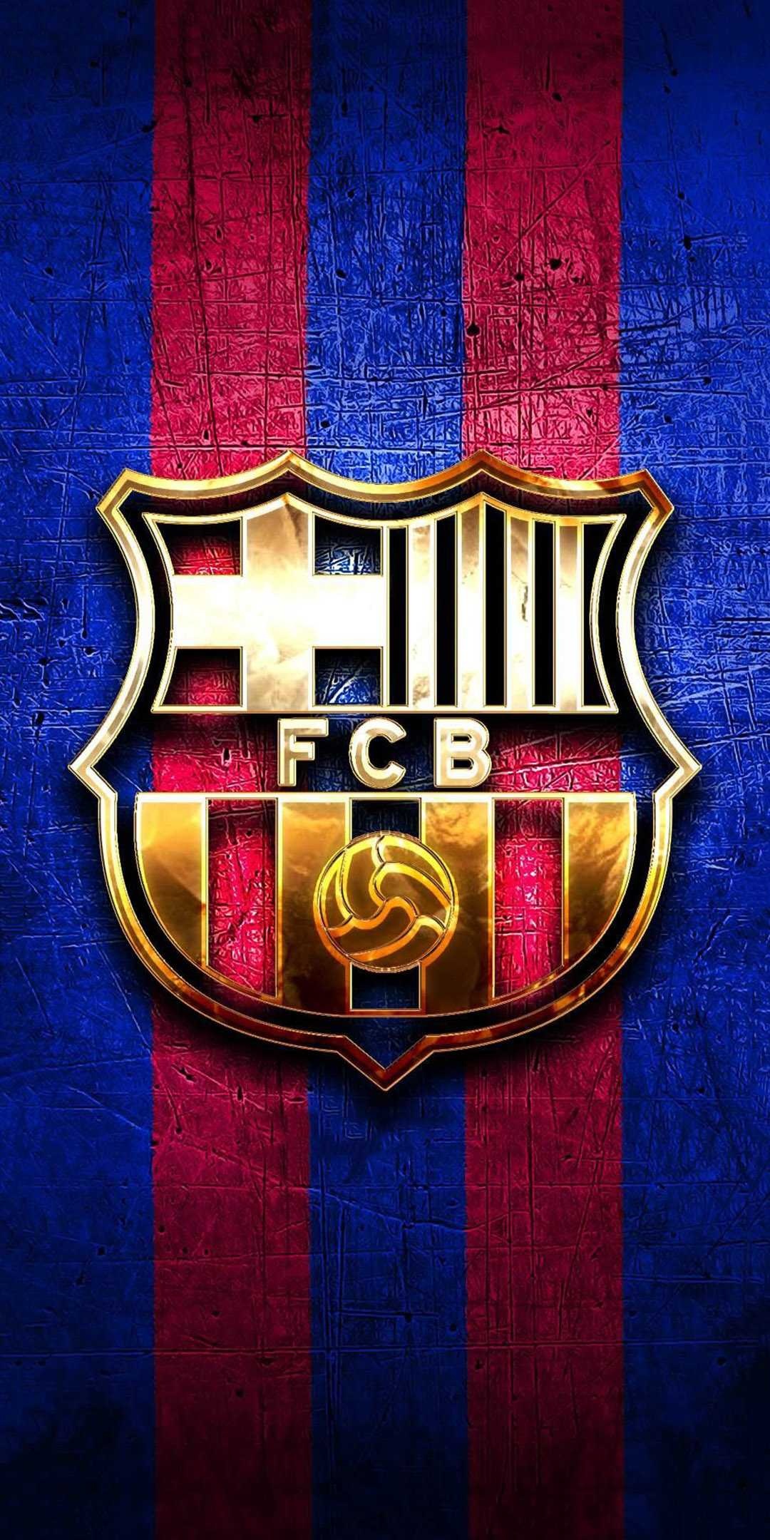 FC Barcelona, Wallpaper collection, Team logo, 1080x2160 HD Phone