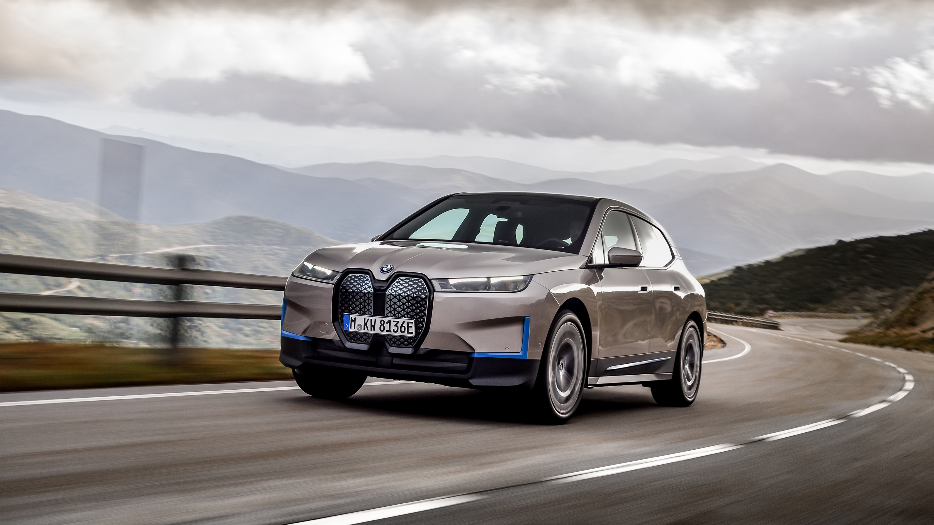 BMW iX, Captivating desktop wallpapers, Sophisticated design, Automotive excellence, 3840x2160 4K Desktop