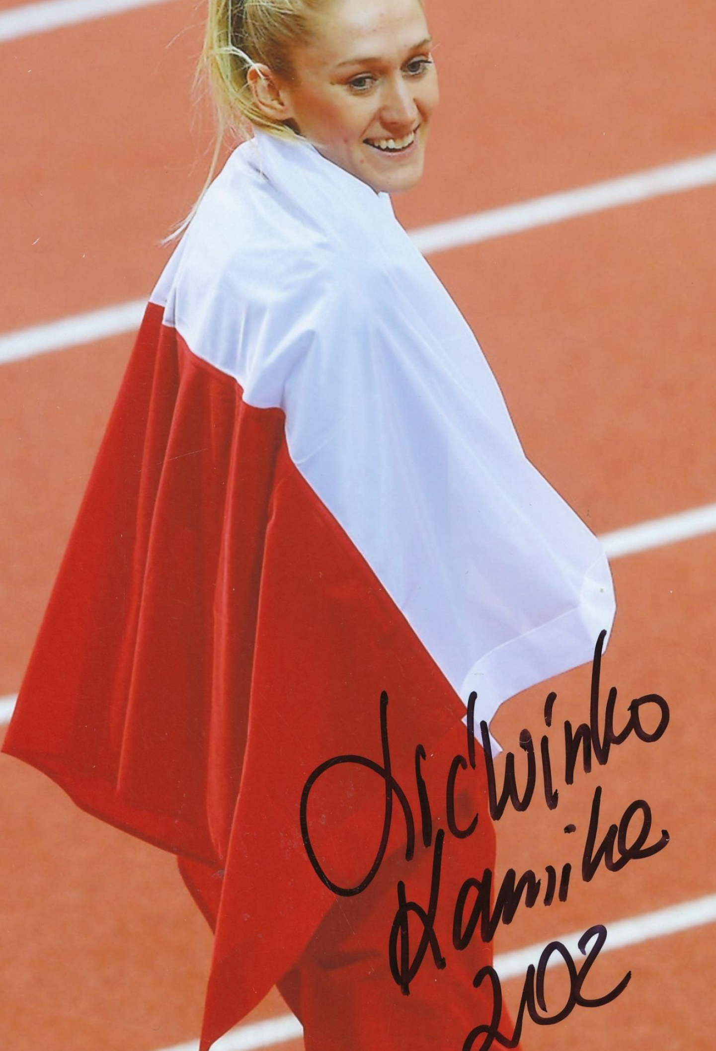 Kamila Licwinko, Kelocks autogramme, Polen Leichtathletik, Autogramm, 1450x2120 HD Handy