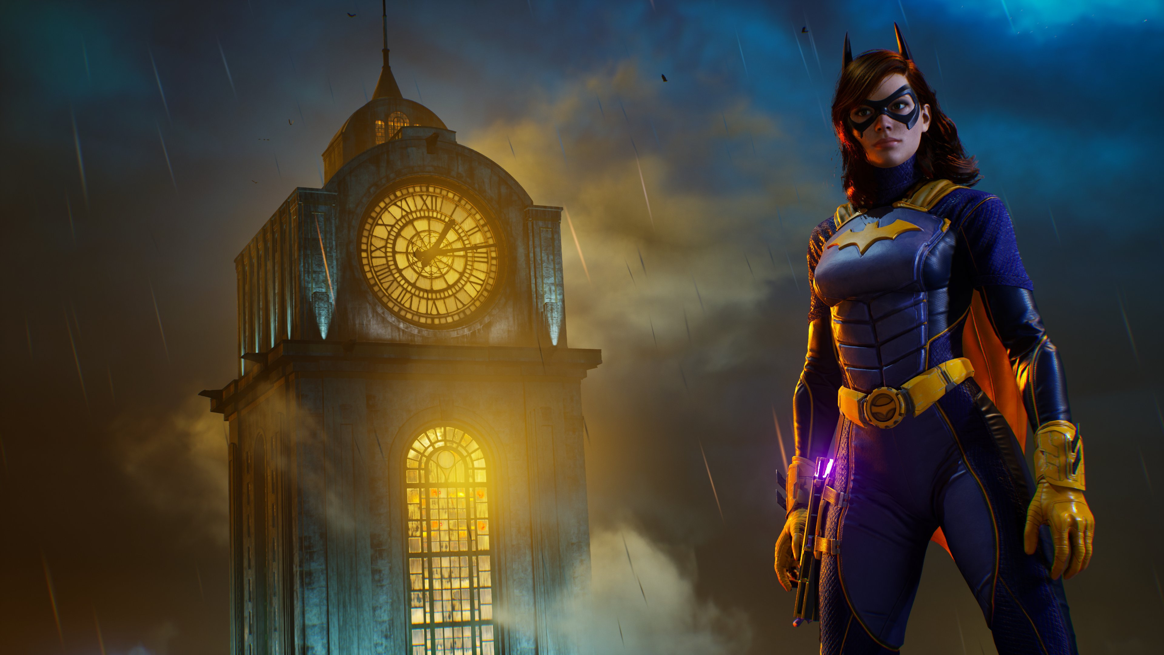 Gotham Knights (Game): Batgirl aka Oracle, Barbara Gordon, A tech wiz with martial arts chops. 3840x2160 4K Background.