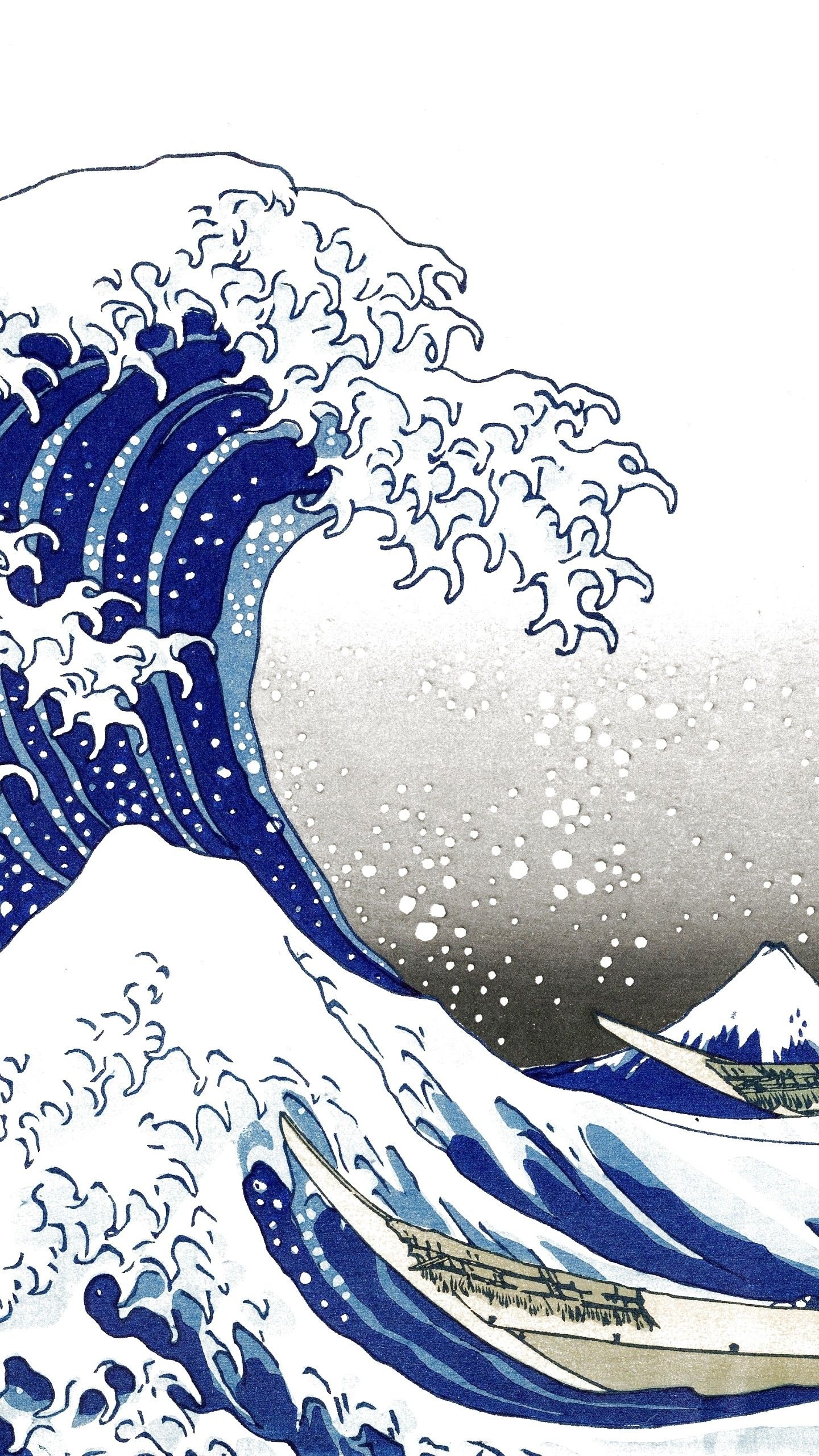 Great Wave off Kanagawa, Wallpapers, 1440x2560 HD Phone