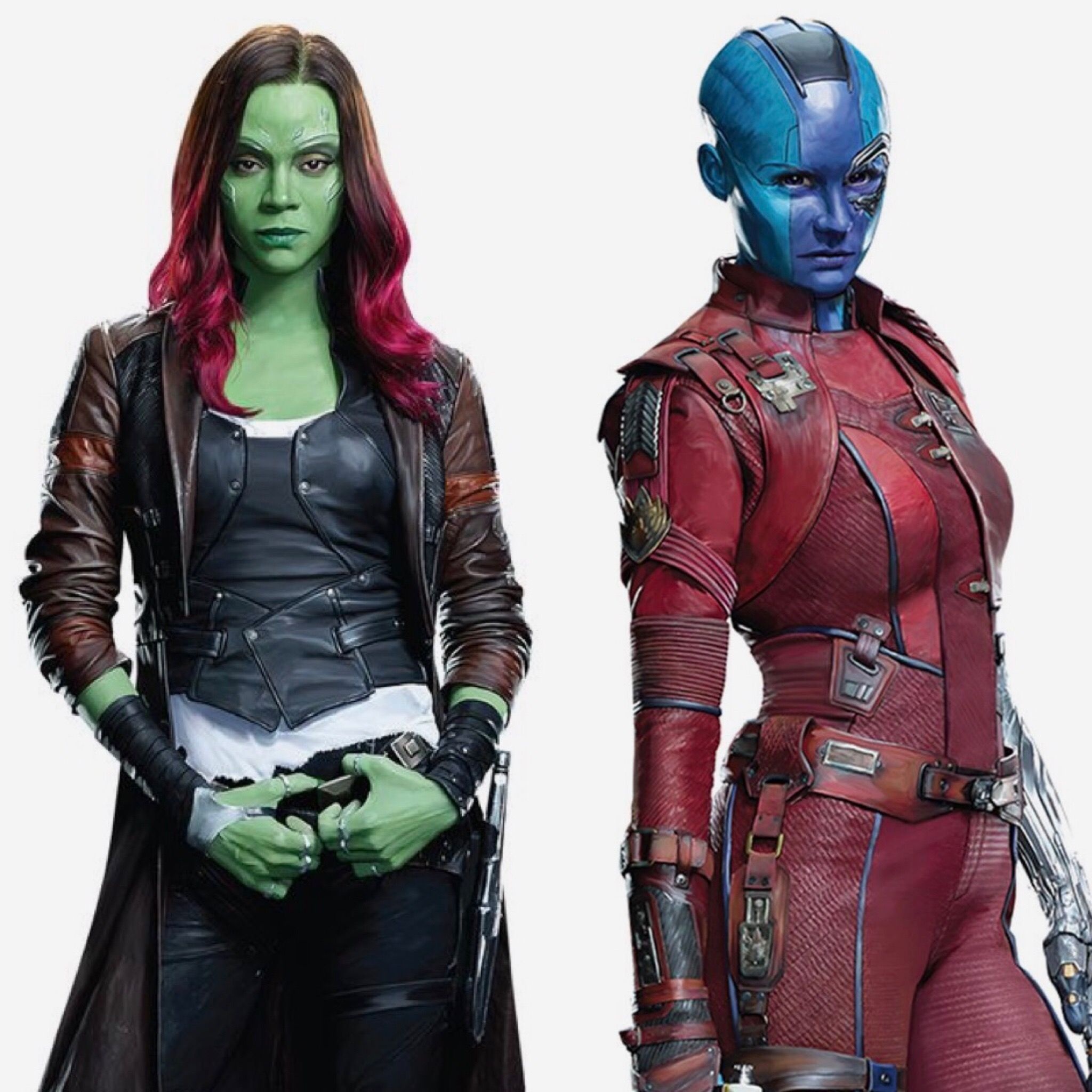 Nebula, Guardians of the Galaxy, Gamora outfits, Marvel, 2050x2050 HD Phone