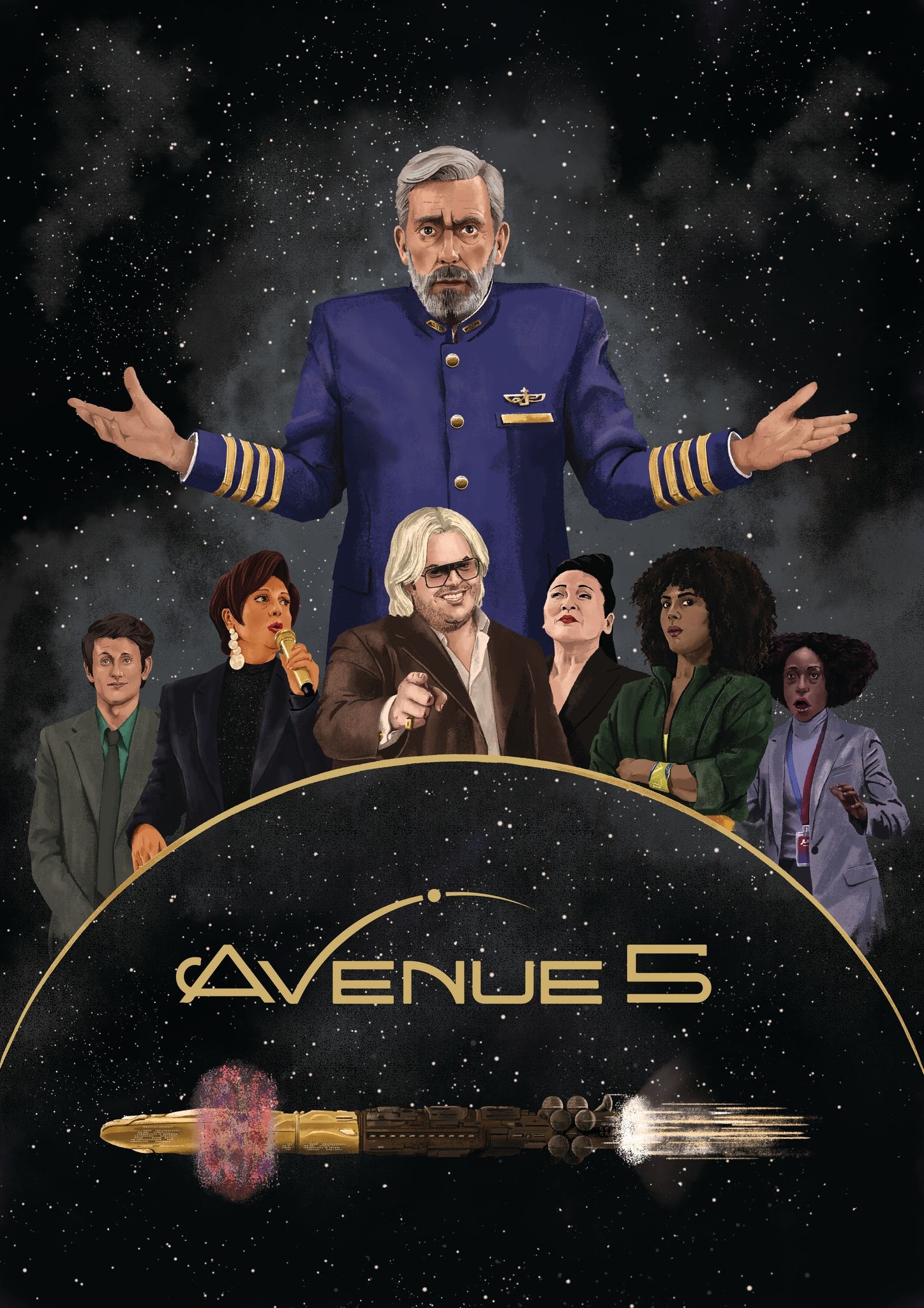 Avenue 5 (TV Series), Avenue 5 Season 2, Entertaining series, 1450x2050 HD Phone