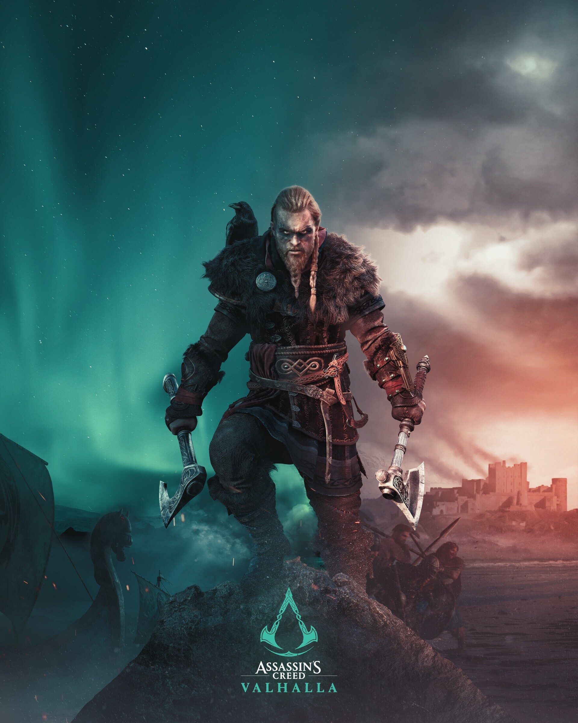 Assassin's Creed: Valhalla, Eivor Varinsdottir, Renowned as the Wolf-Kissed. 1920x2400 HD Background.