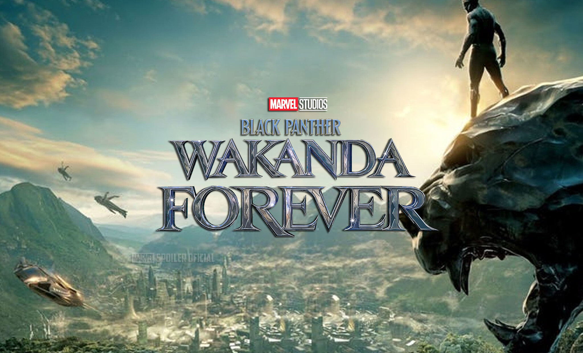 Black Panther: Wakanda Forever: The sequel, Focuses on King T’Challa’s mother and the women helping her to contend with a slippery new villain. 2050x1240 HD Background.