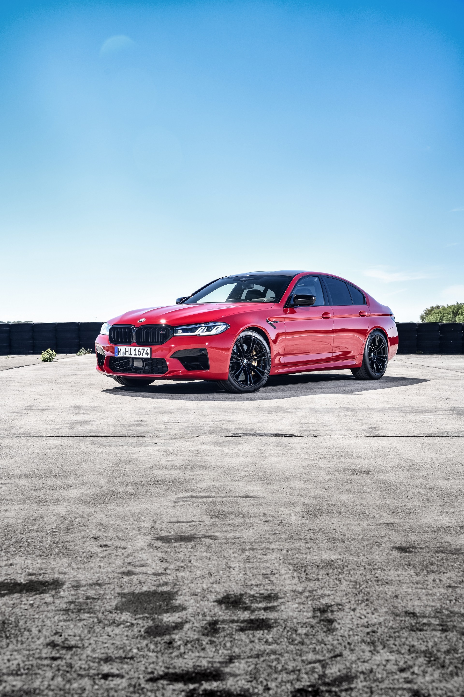 2021 BMW M5 Competition Front Three Quarter, Striking aesthetics, Unmatched performance, Unrivaled speed, 1920x2880 HD Phone