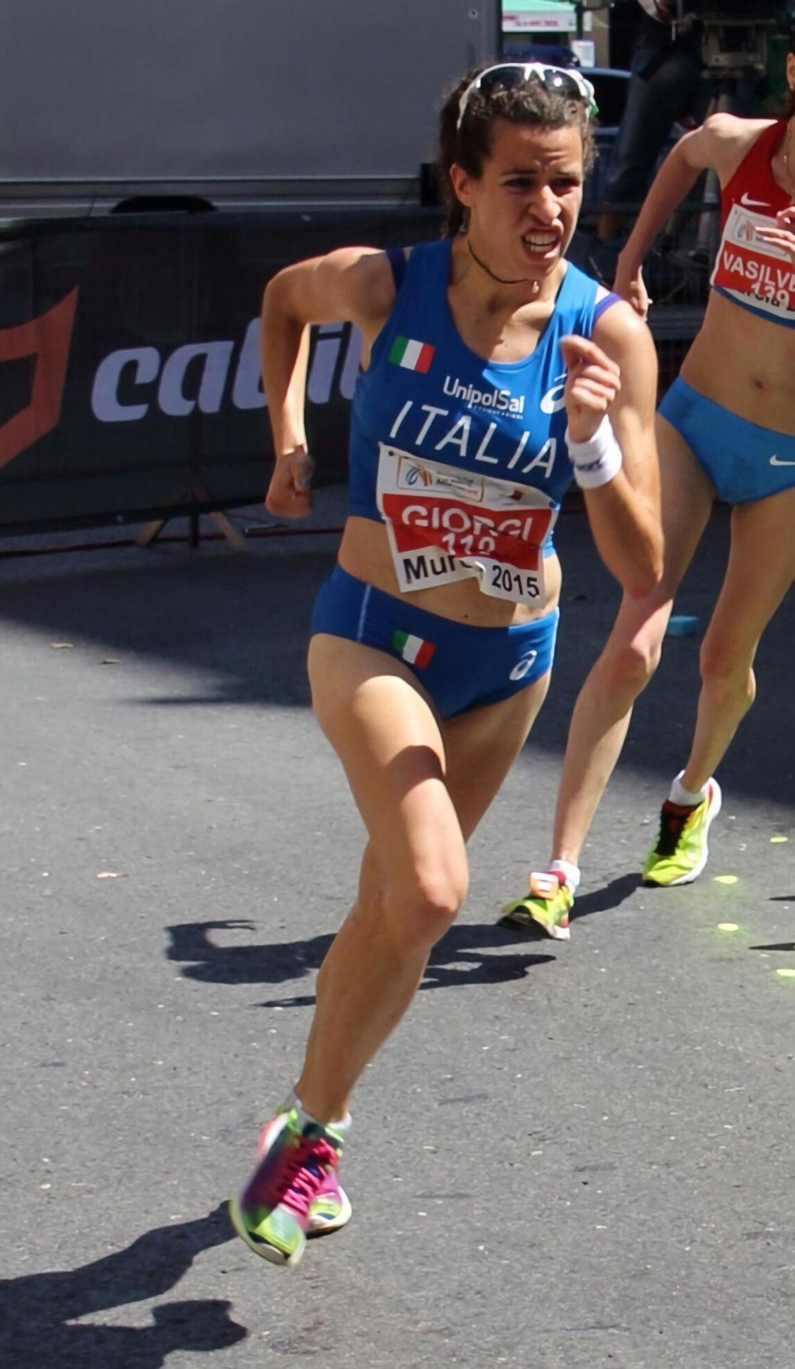 Eleonora Giorgi, Racewalking talent, Speed and agility, Athletic excellence, 1150x1980 HD Phone