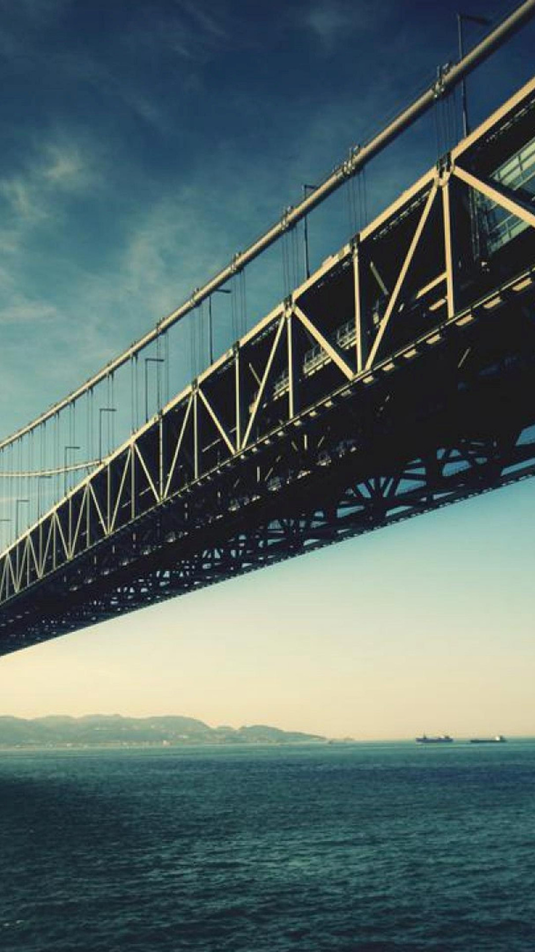 Akashi Kaikyo Bridge, Impressive structure, Breath-taking scenery, Widescreen beauty, 1080x1920 Full HD Phone