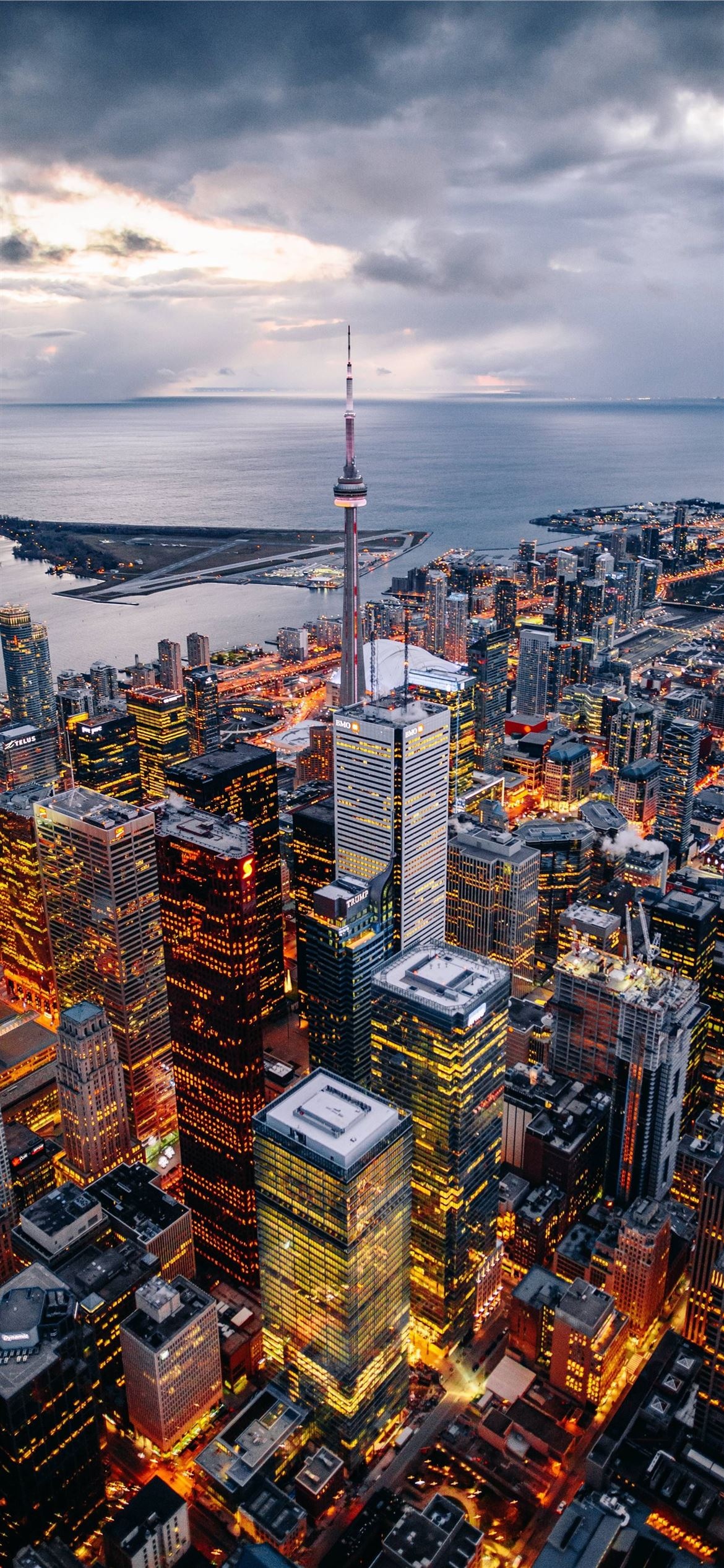 Toronto Skyline, Travels, City views, Download, 1170x2540 HD Handy