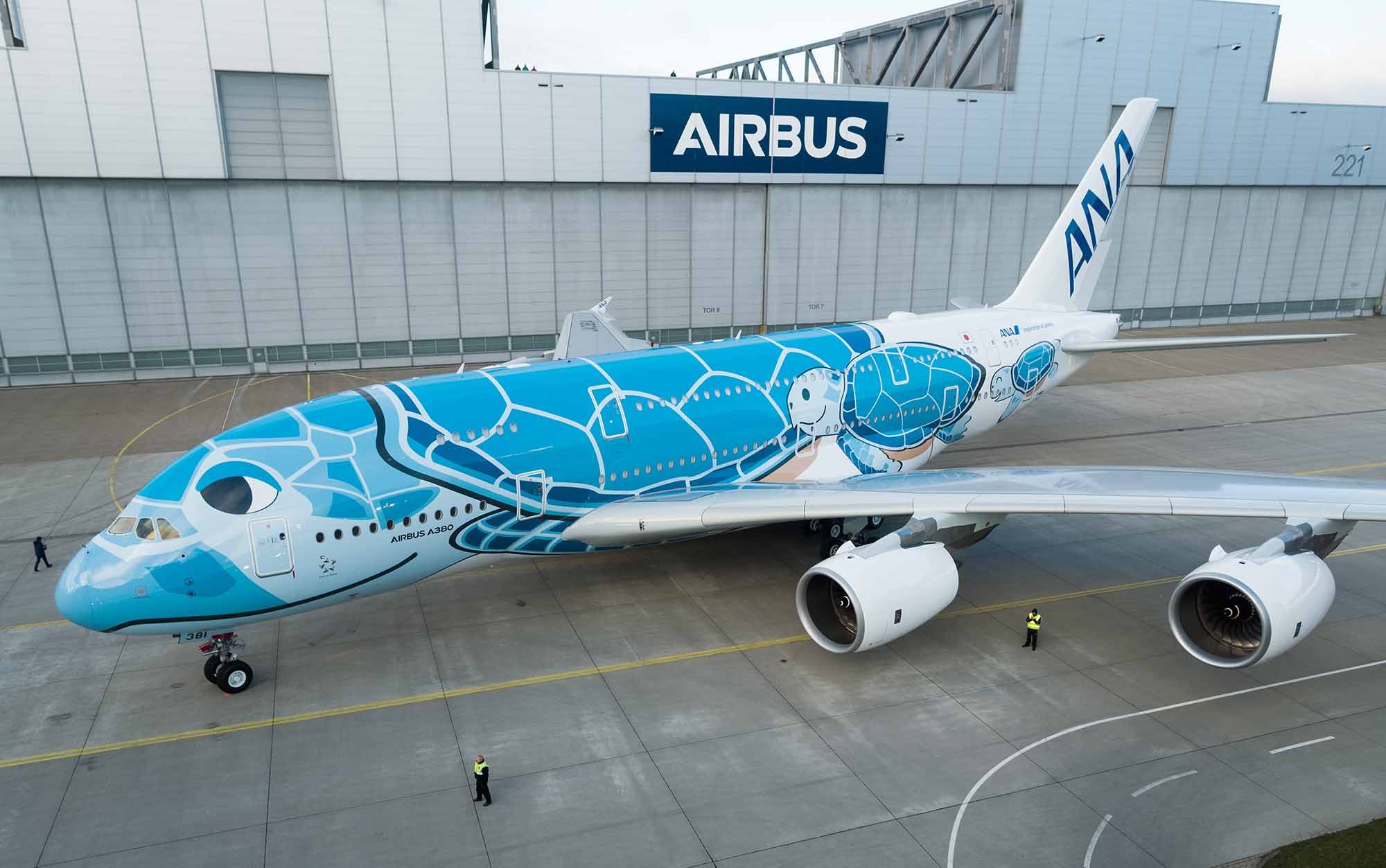 All Nippon Airways, Hawaiian turtle, A380 interior, Cultural collaboration, 2000x1260 HD Desktop