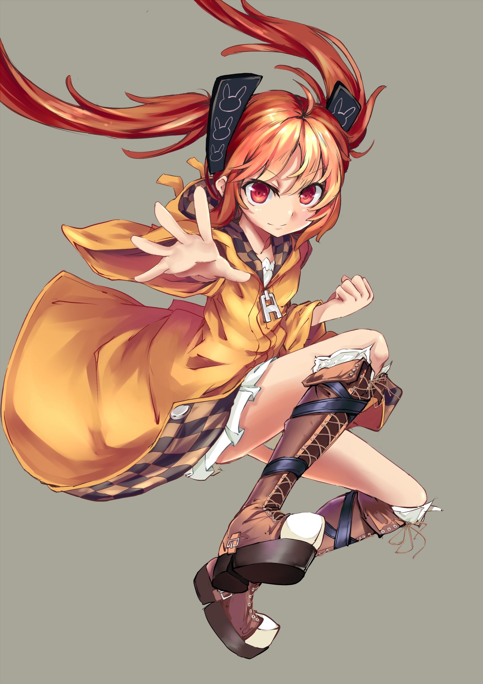 Black Bullet (Anime): The main female protagonist, Eyes turn red when using her powers. 1660x2340 HD Wallpaper.