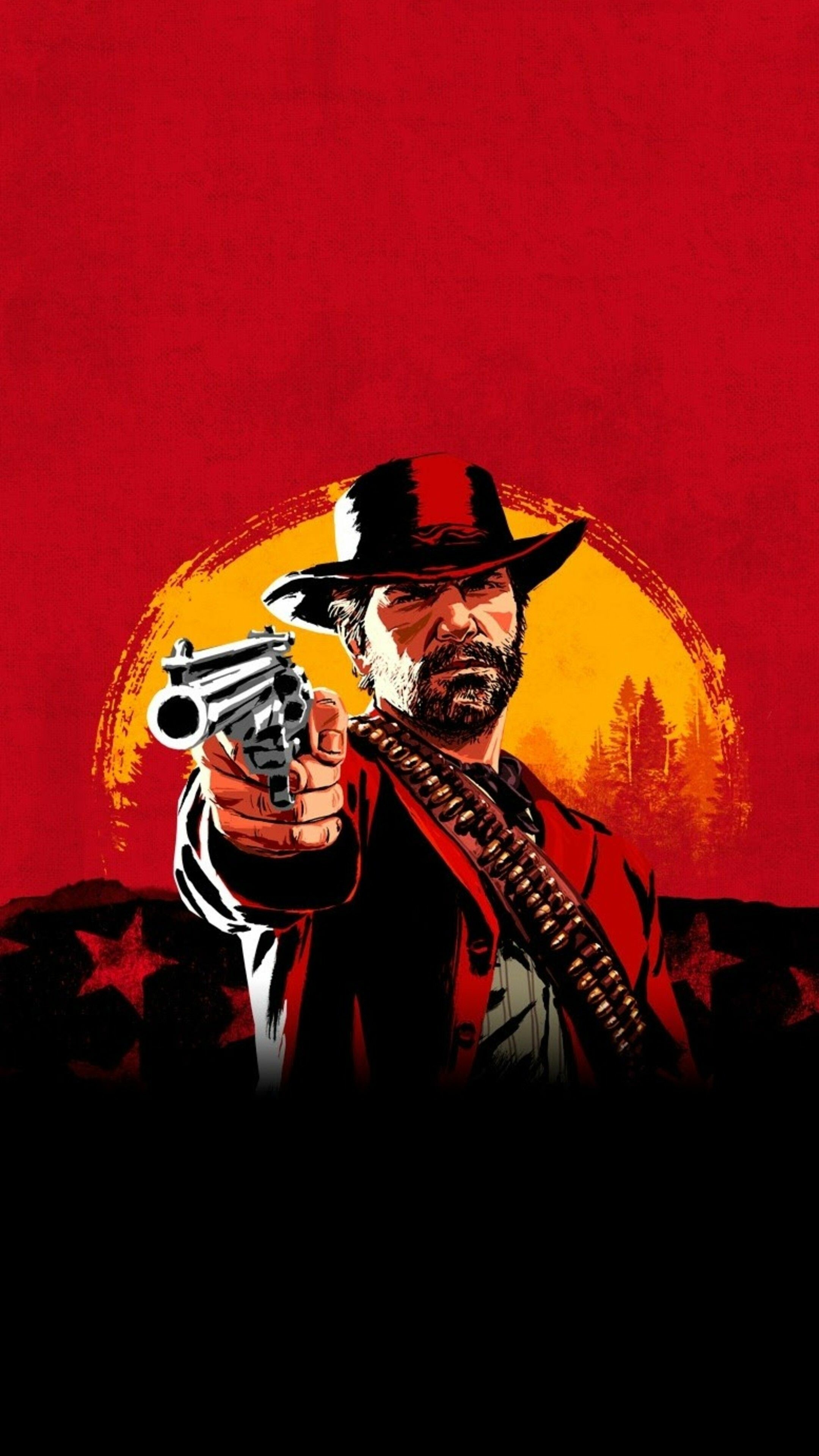 Red Dead Redemption: Arthur Morgan, Dutch's trusted right arm. 2160x3840 4K Background.