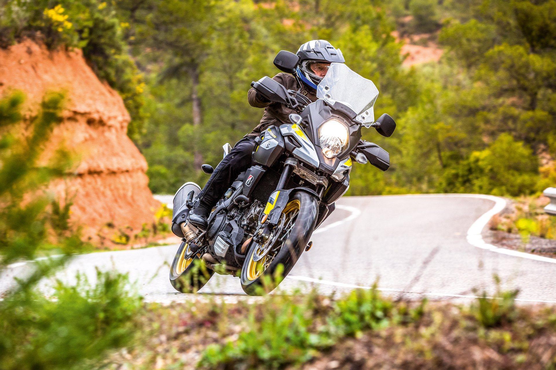 Suzuki V-Strom 650, Motorcycle and travel, Adventure on two wheels, Perfect combo, 1920x1280 HD Desktop
