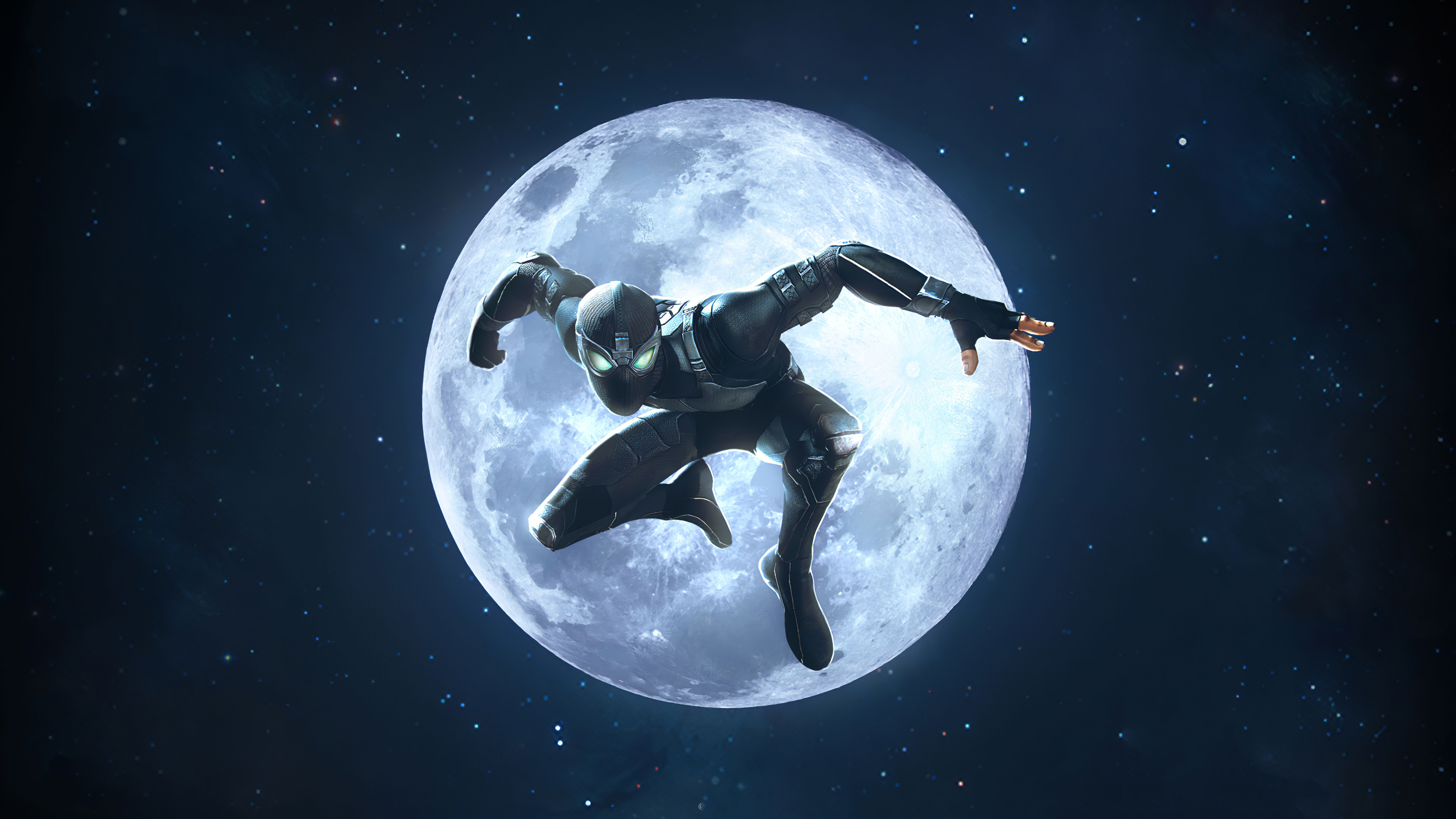 Spider-Man, Night Monkey, Marvel Contest of Champions, Moon in the background, 3840x2160 4K Desktop