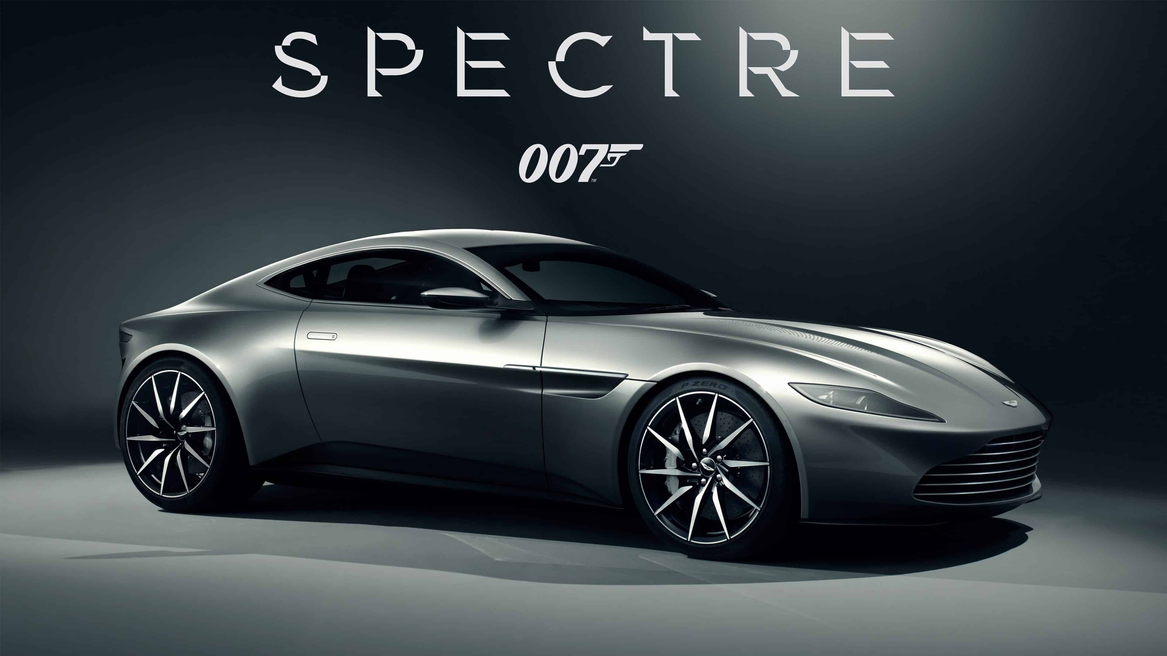 James Bond: Aston Martin, Spectre, The twenty-fourth film in the series. 3840x2160 4K Background.