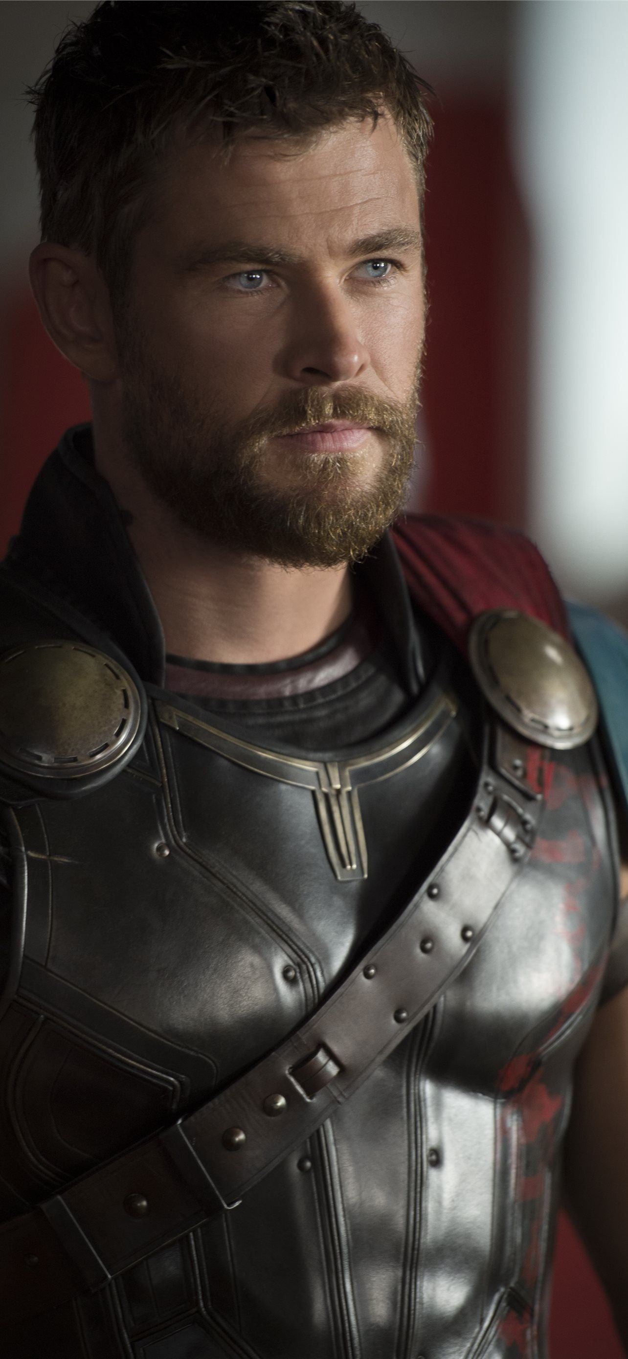 Chris Hemsworth: An Avenger and the crown prince of Asgard in Thor: Ragnarok. 1290x2780 HD Background.