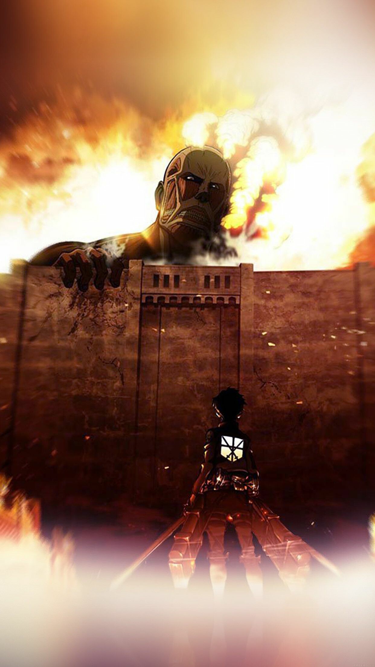 Attack on Titan (TV Series): AOT, A species of giant, man-eating humanoids. 1250x2210 HD Wallpaper.