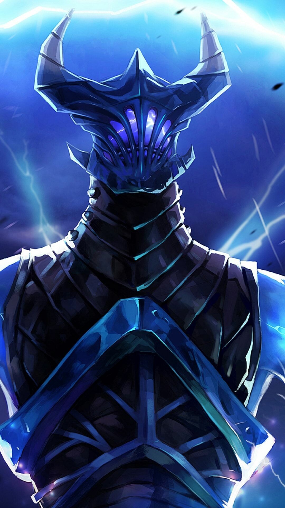Dota 2: Razor, Steals enemy damage to add to his own. 1080x1920 Full HD Background.