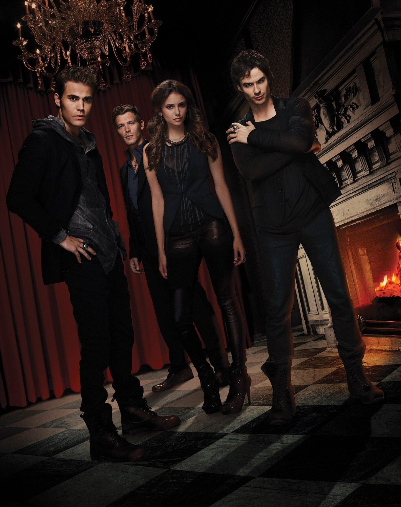 The Vampire Diaries (TV Series): Season 3, Main Cast Of The Mystic Show, Vampire Brothers, Fantasy. 1590x2000 HD Wallpaper.