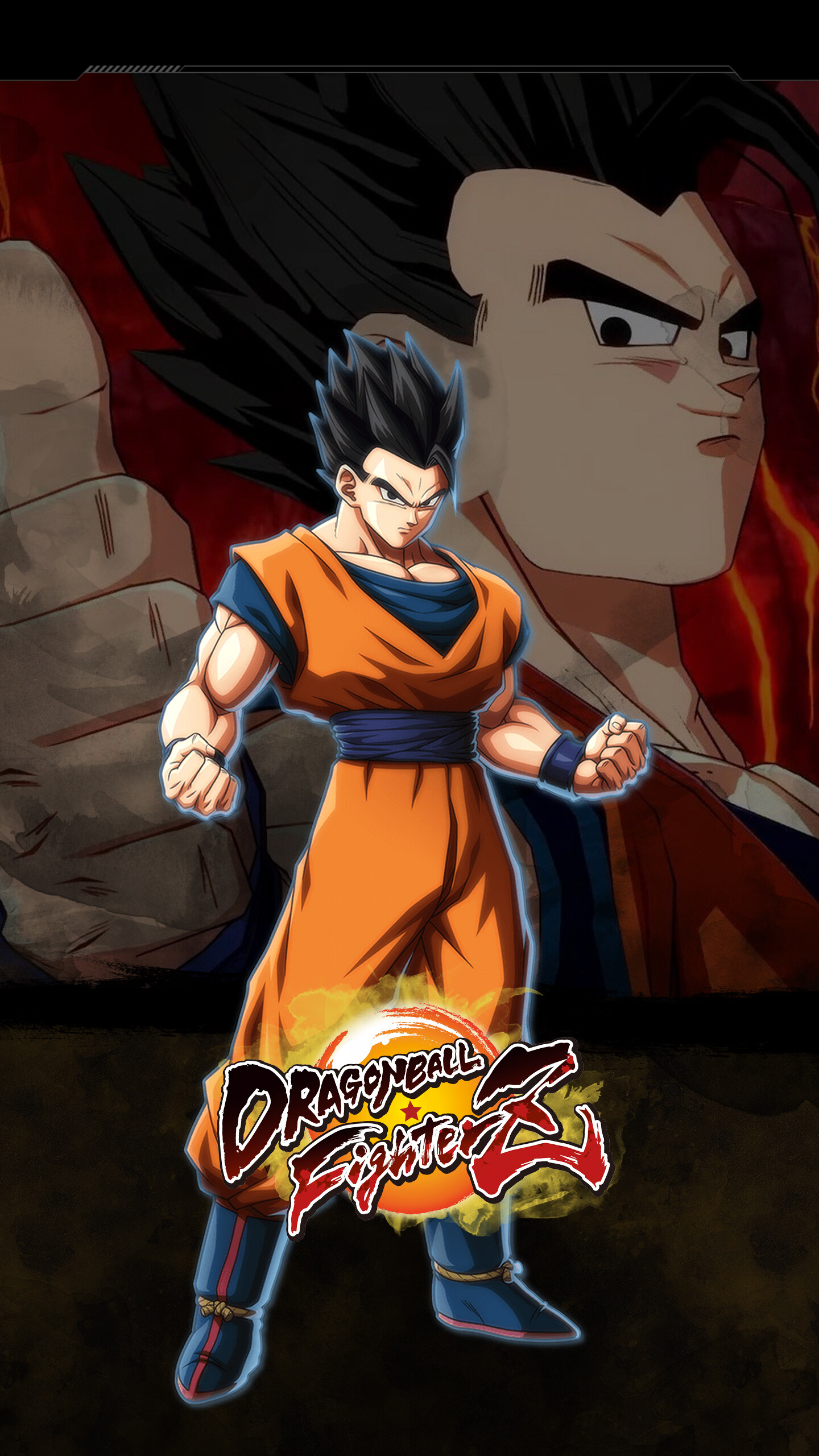 Gohan: Dragon Ball FighterZ, Monkey Boy, The Golden Warrior, The elder son of Goku. 1440x2560 HD Background.