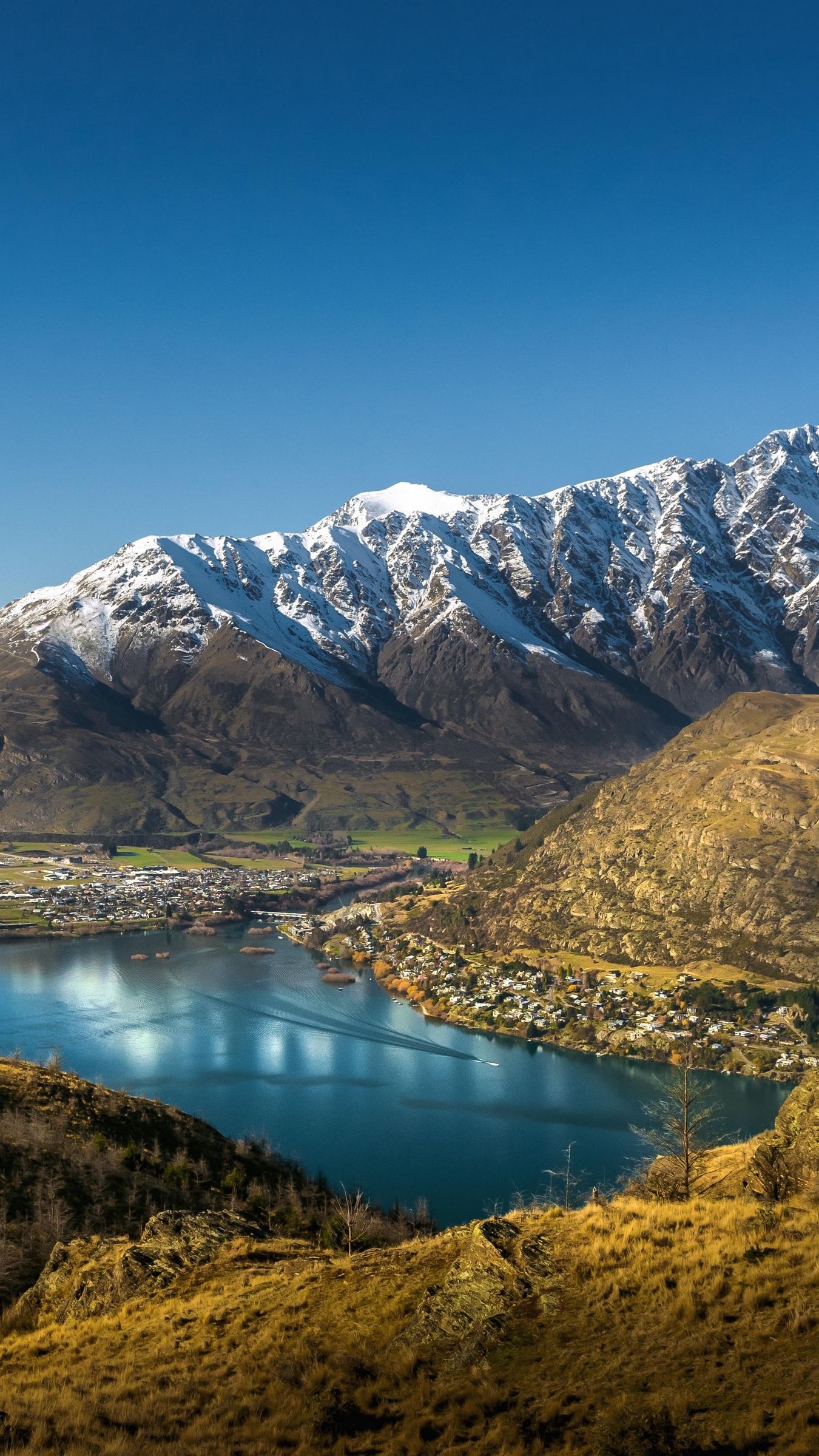 Queenstown, New Zealand, Scenic wallpapers, Stunning landscapes, Majestic views, 1350x2400 HD Handy