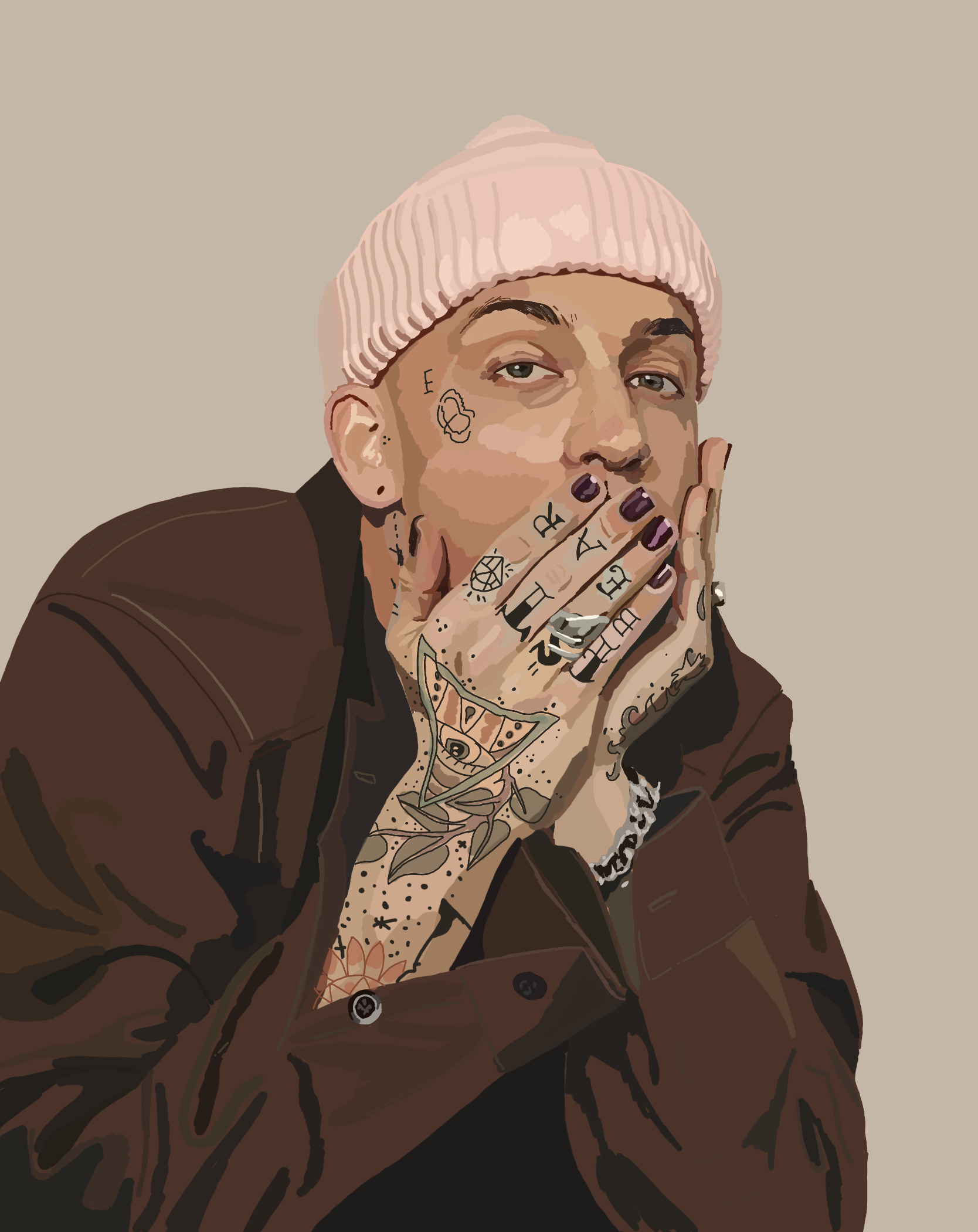 Blackbear's artistry, Pretty cool guy, Ethereal vibes, Cartoon-inspired, 1670x2110 HD Phone