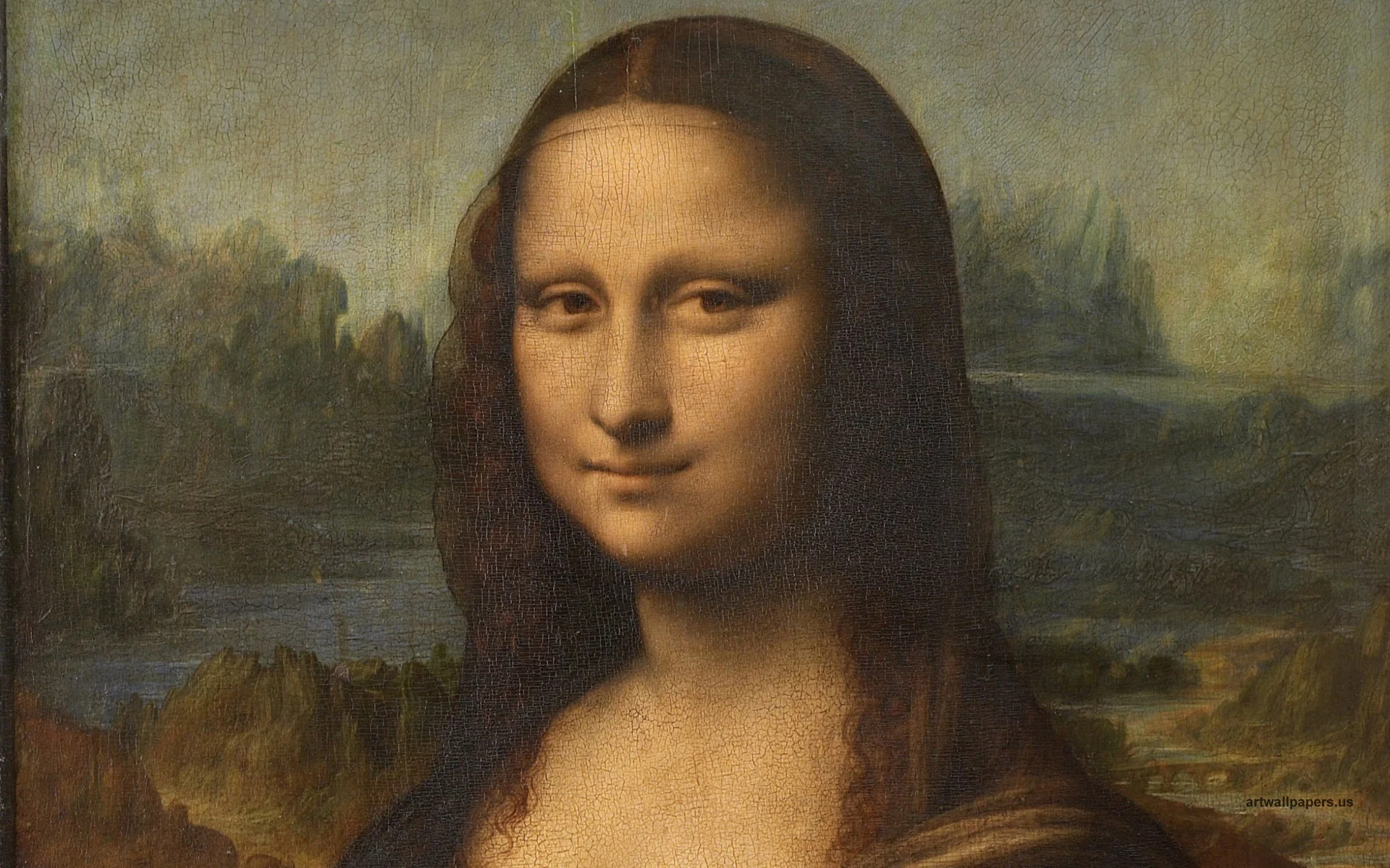 Mona Lisa, artistic representation, iconic portrait, historical figure, 1920x1200 HD Desktop