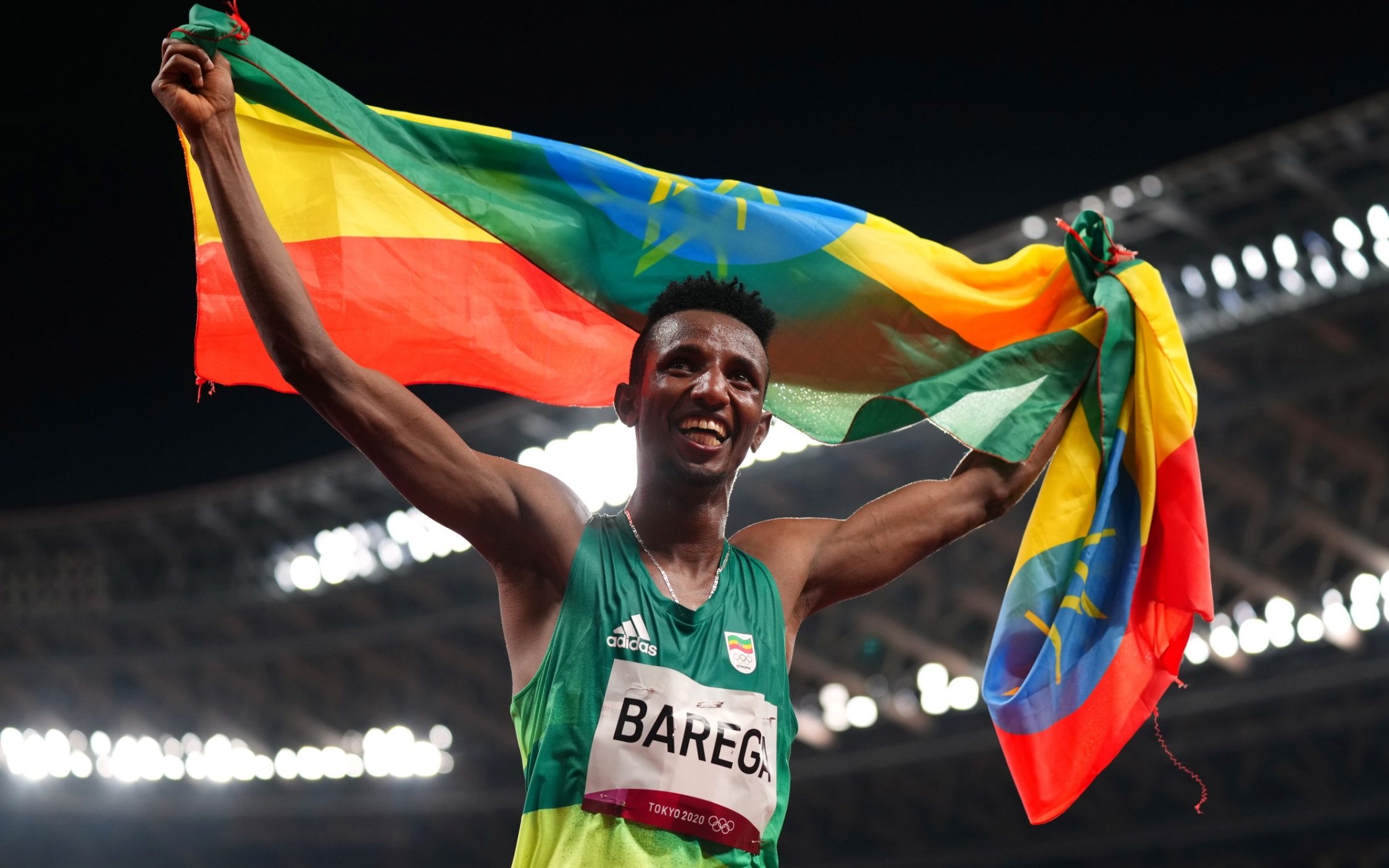 Selemon Barega, Olympic gold medal, 10, 000m victory, African athletics, 2250x1410 HD Desktop