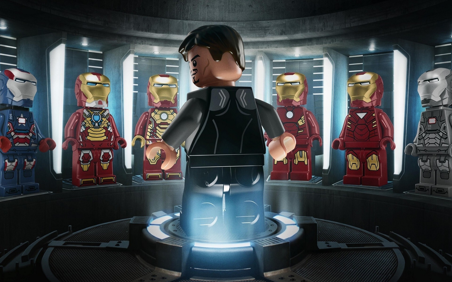 Lego: Iron Man, The company introduced Minifigures in 1978. 1920x1200 HD Background.
