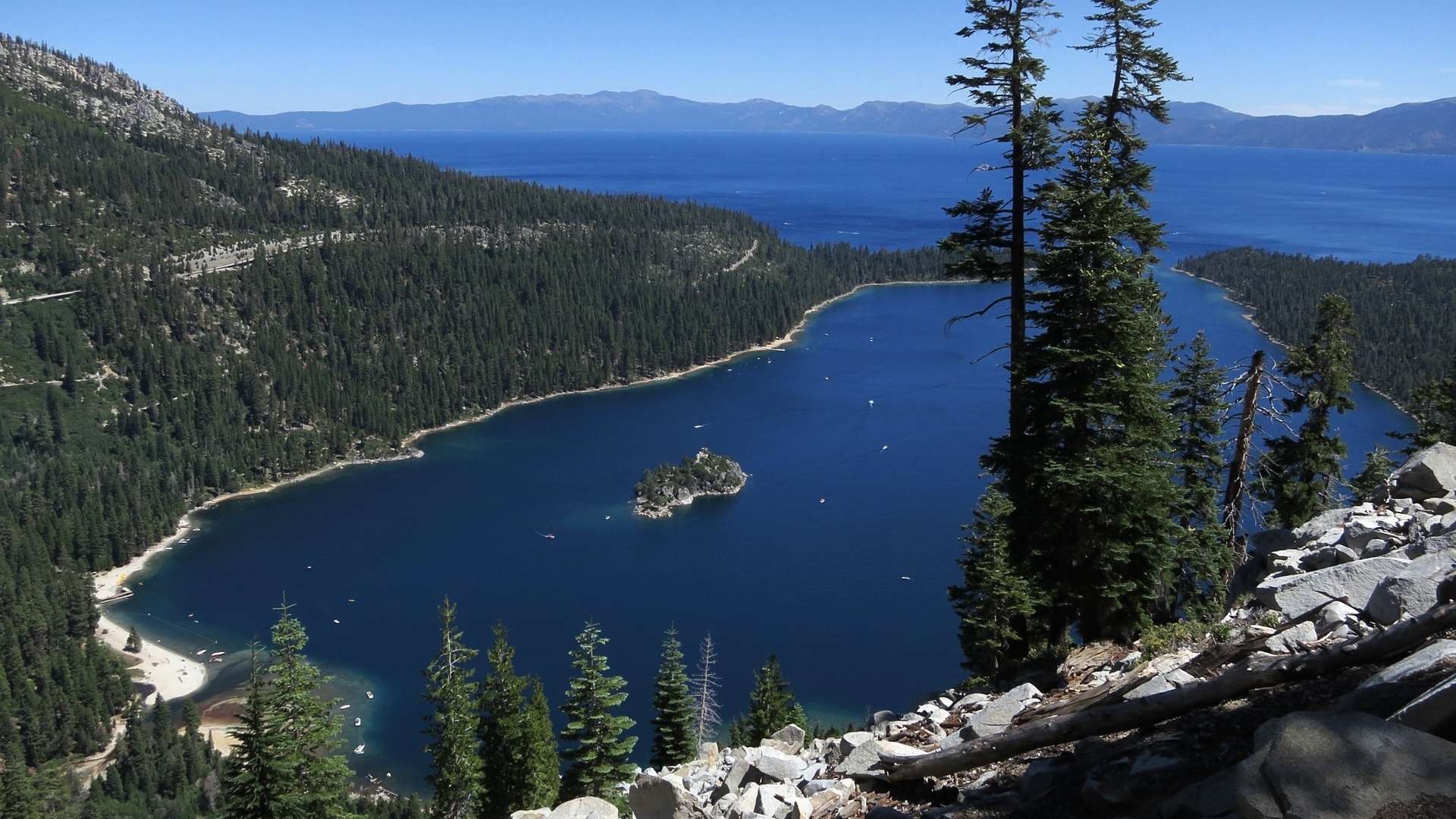 Lake Tahoe wallpapers, Astonishing beauty, Crystal clear waters, Mesmerizing backgrounds, 1920x1080 Full HD Desktop