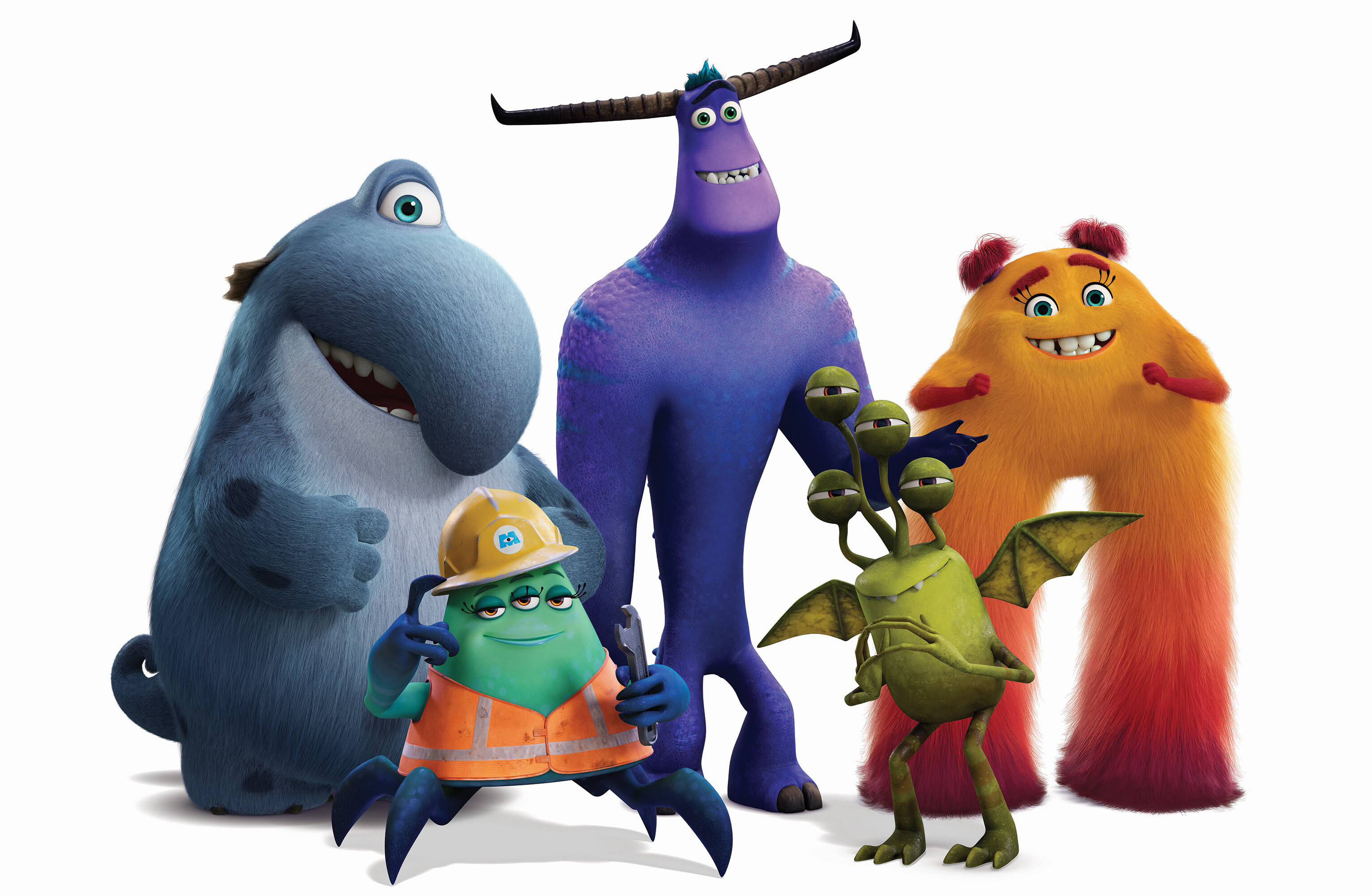 Monsters at Work: Tylor Tuskmon, Duncan P. Anderson, Val Little, Cutter, Fritz. 3070x2010 HD Wallpaper.