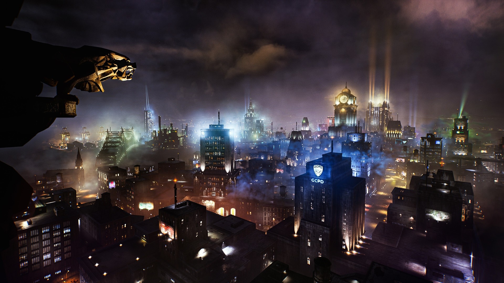 Gotham skyline, Gotham Knights game, 1920x1080 Full HD Desktop
