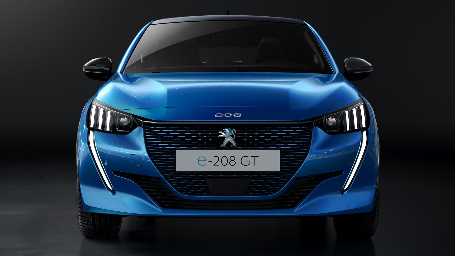 Peugeot e-208 GT, High-quality images, Cutting-edge electric car, Premium wallpapers, 1920x1080 Full HD Desktop