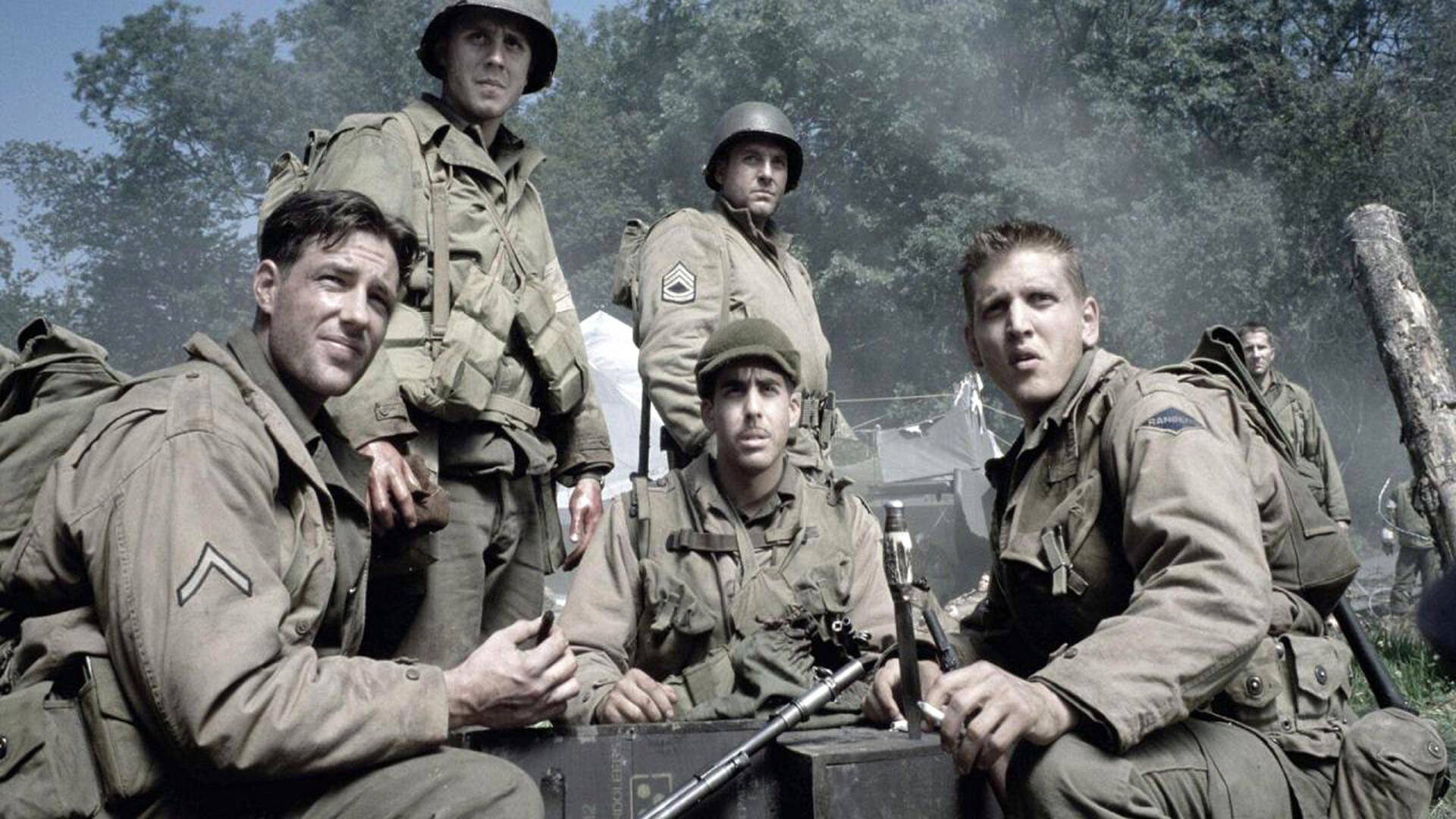 Saving Private Ryan: On its release, the film became the second highest-grossing film of 1998 worldwide. 1920x1080 Full HD Background.