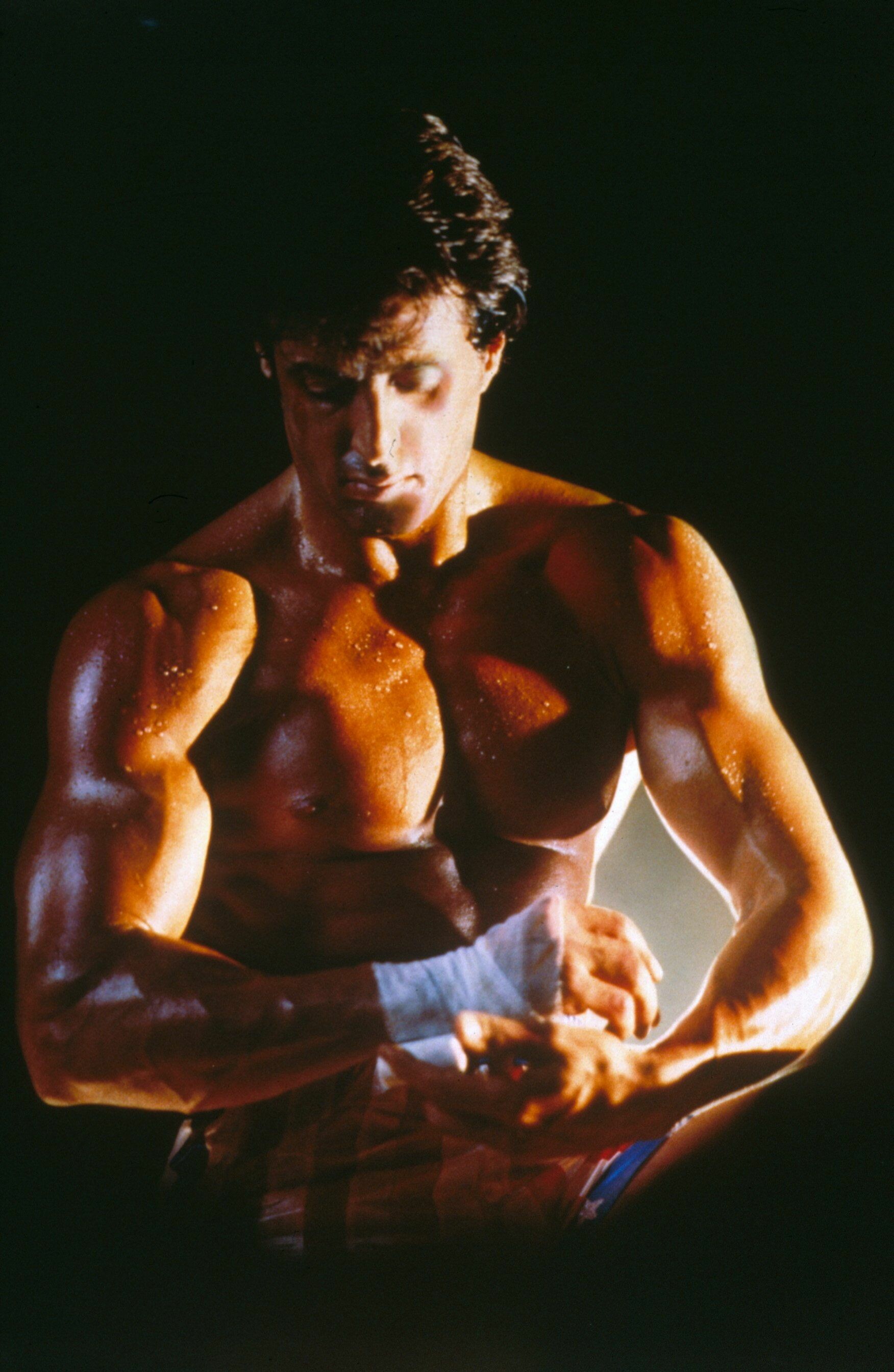 Rocky: A 1985 American sports drama film written, directed by and starring Sylvester Stallone. 1760x2690 HD Background.