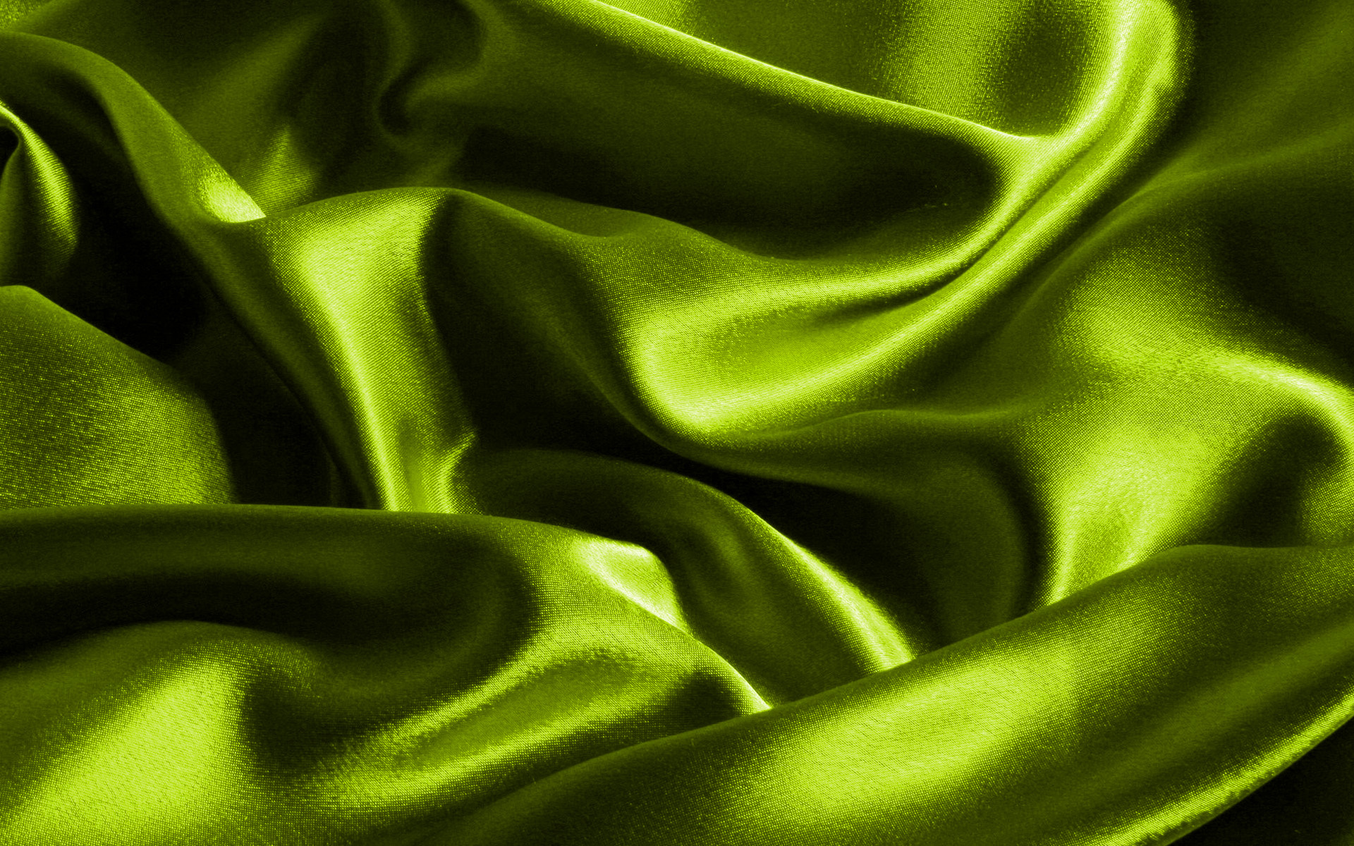 Lime satin texture, Macro photography, Wave patterns, Intriguing fabric, 1920x1200 HD Desktop