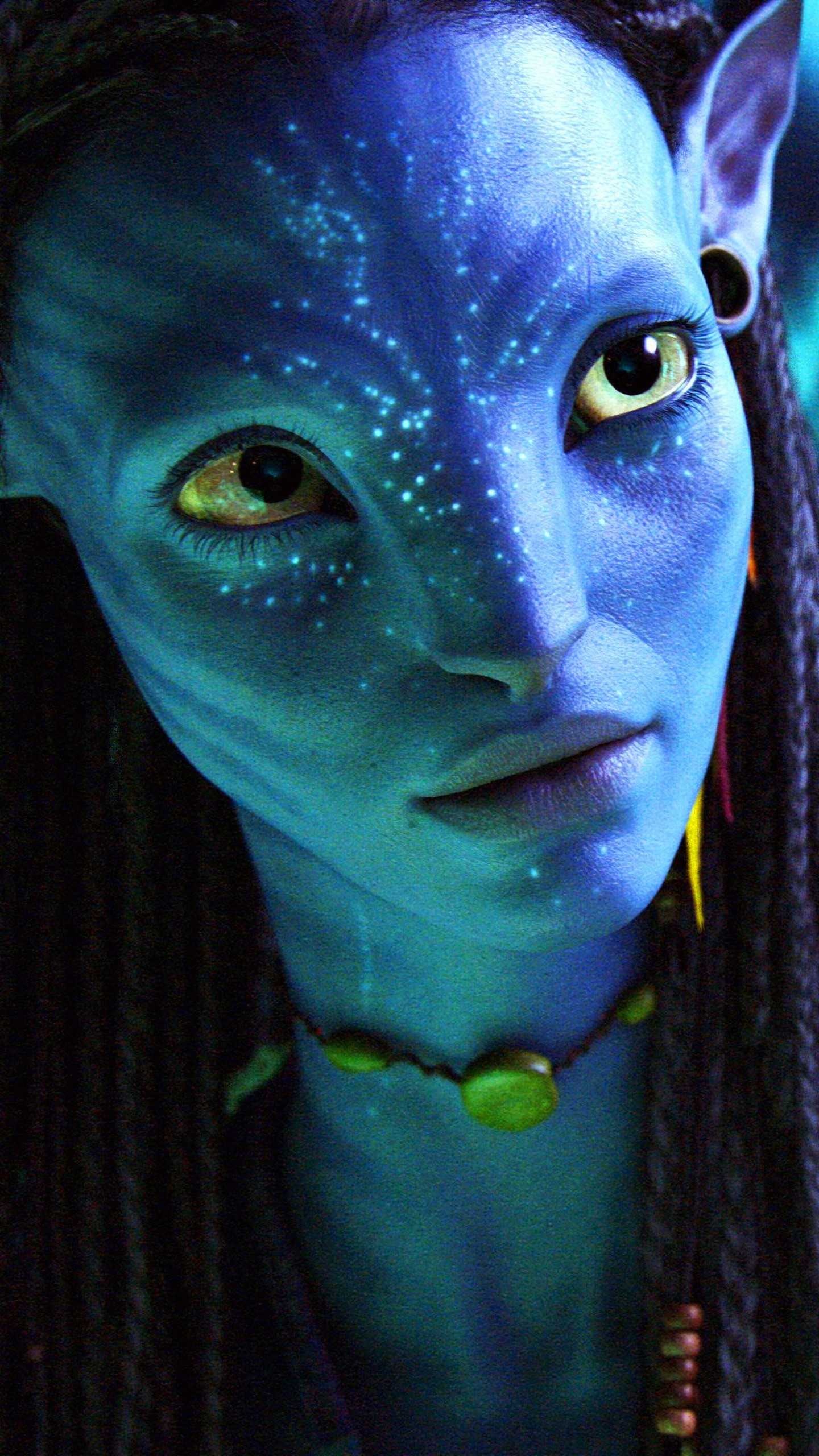 Zoe Saldana, Avatar background, 1440x2560 HD Phone