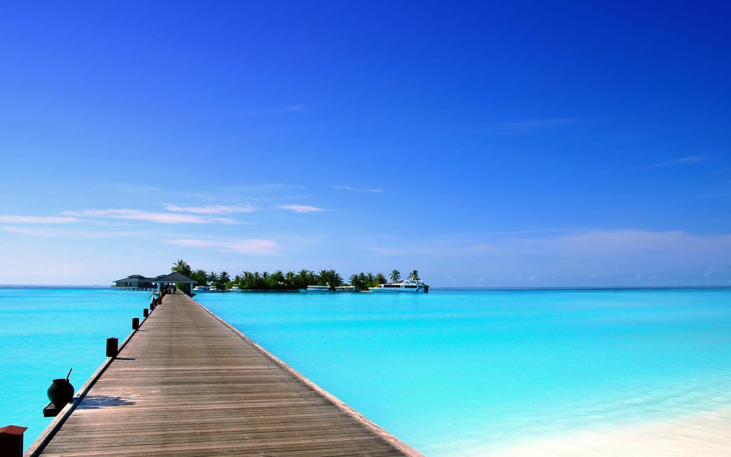 Maldives: One of the smallest Muslim-majority countries, Beach, Tropical island paradise. 2560x1600 HD Background.