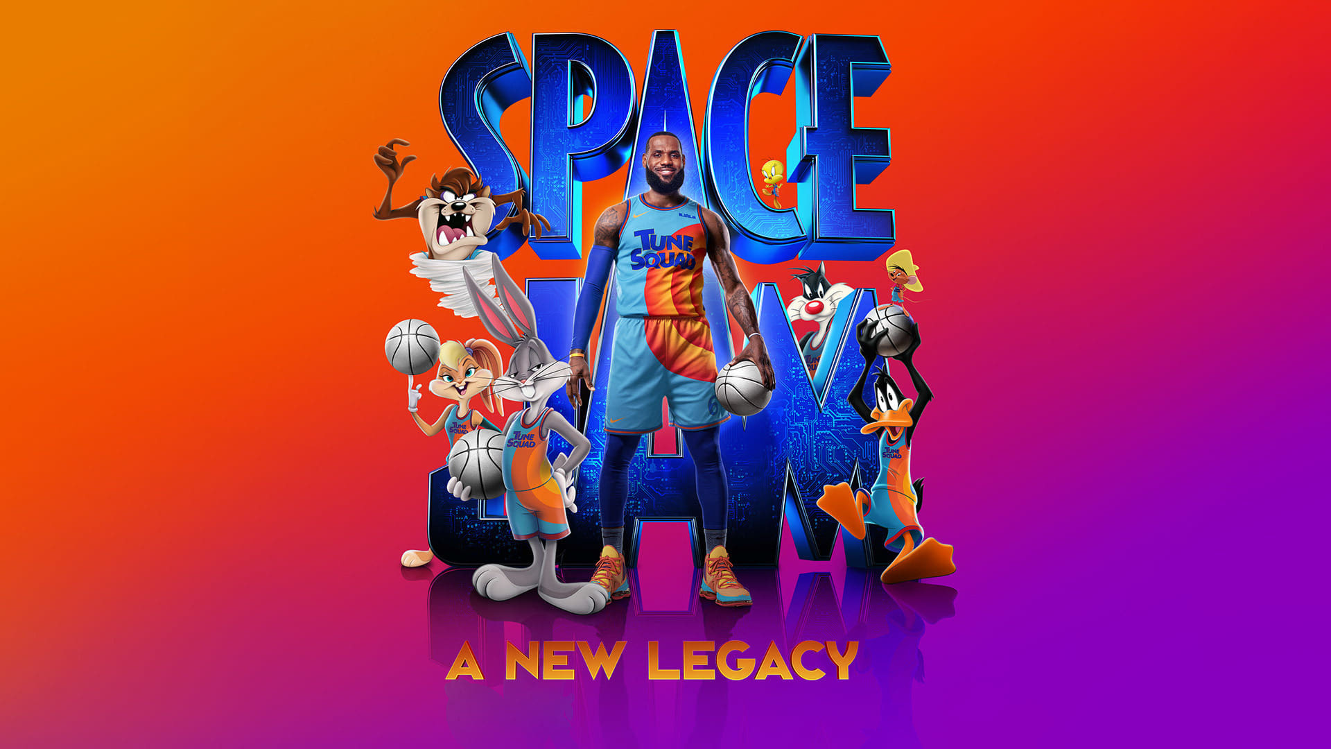 Space Jam: A New Legacy, Lebron James, Bugs Bunny, Lola Bunny, Dynamic trio, 1920x1080 Full HD Desktop