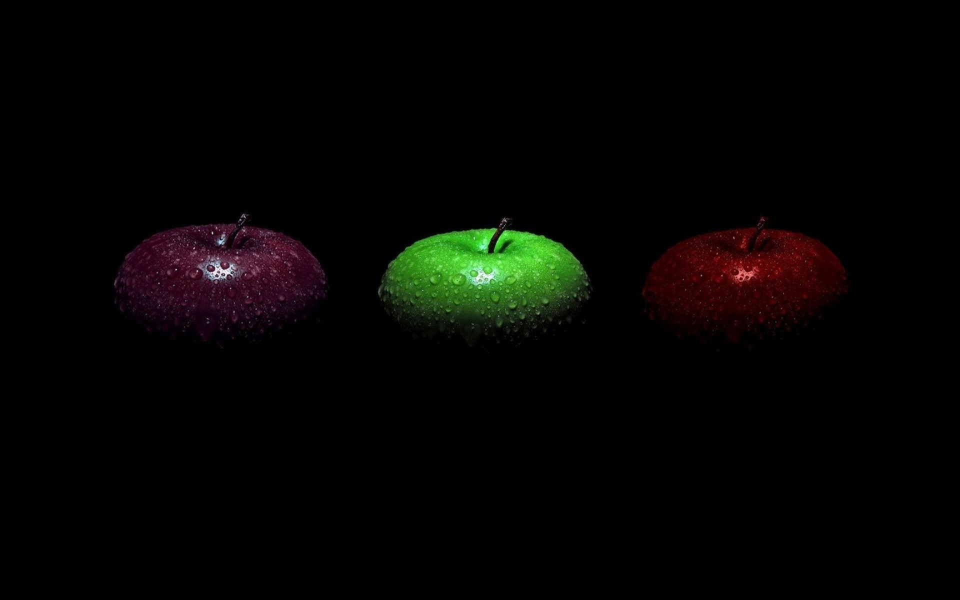 Apple (Fruit): Apples with water drops, Terrestrial plant. 1920x1200 HD Background.