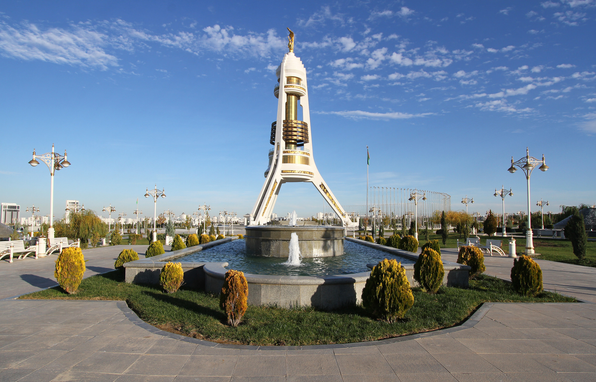 Monument of Neutrality, Ashgabat, Turkmenistan, Heroes, 2050x1320 HD Desktop