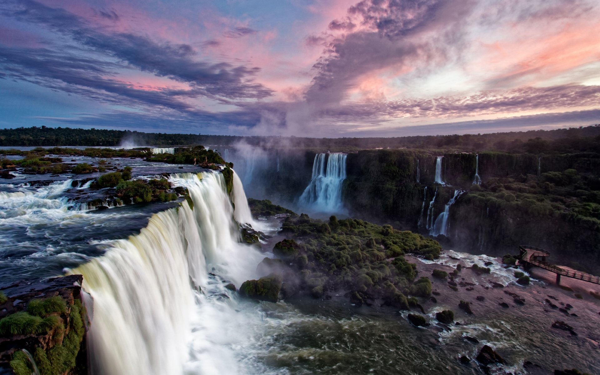 Iguazu Falls, Spectacular waterfall, Exquisite nature, Amazing landscapes, 1920x1200 HD Desktop