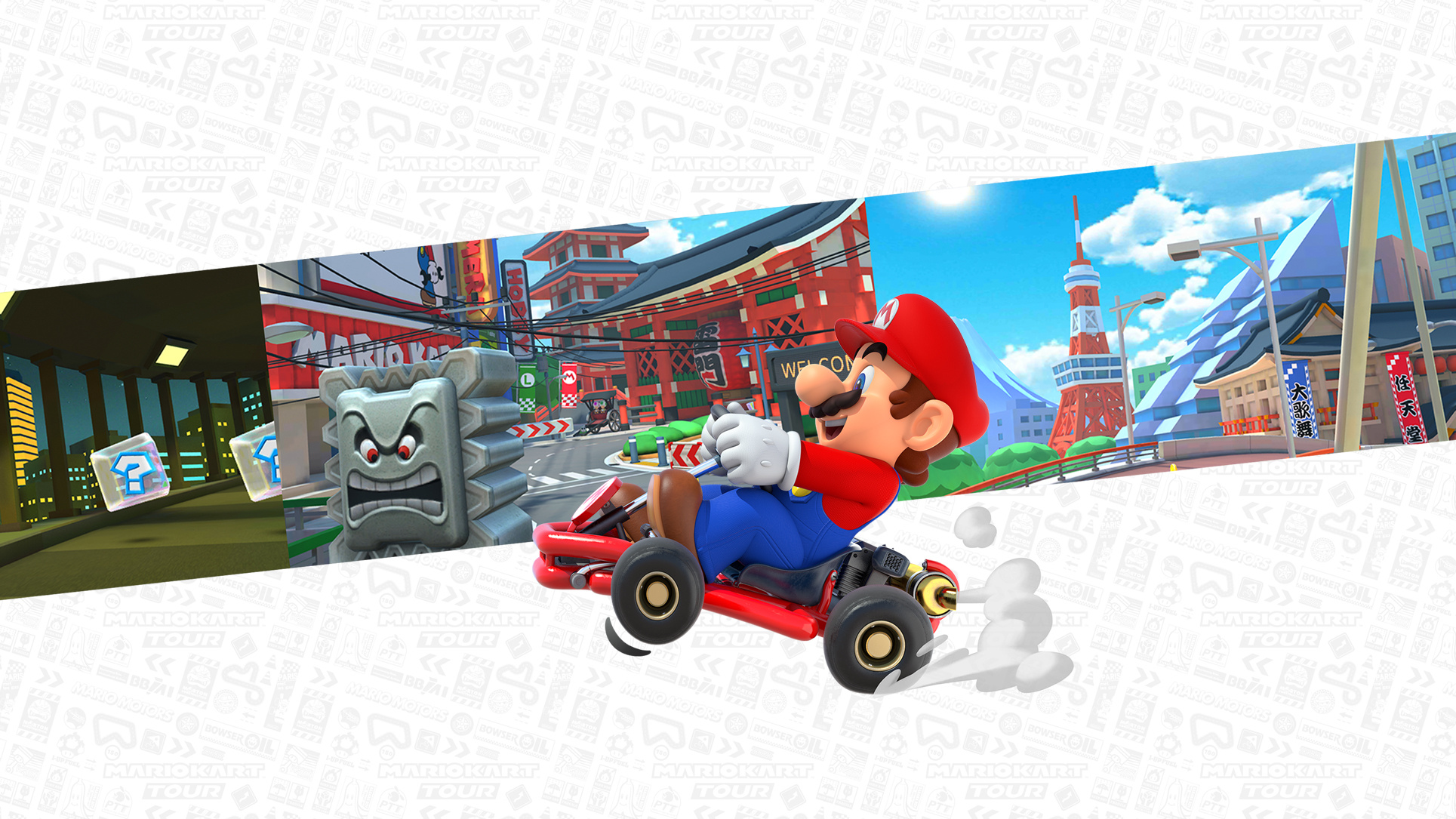 Mario Kart gaming, Mario Kart Tour, Fancy Mario wallpaper, Cat with monocle, 1930x1090 HD Desktop