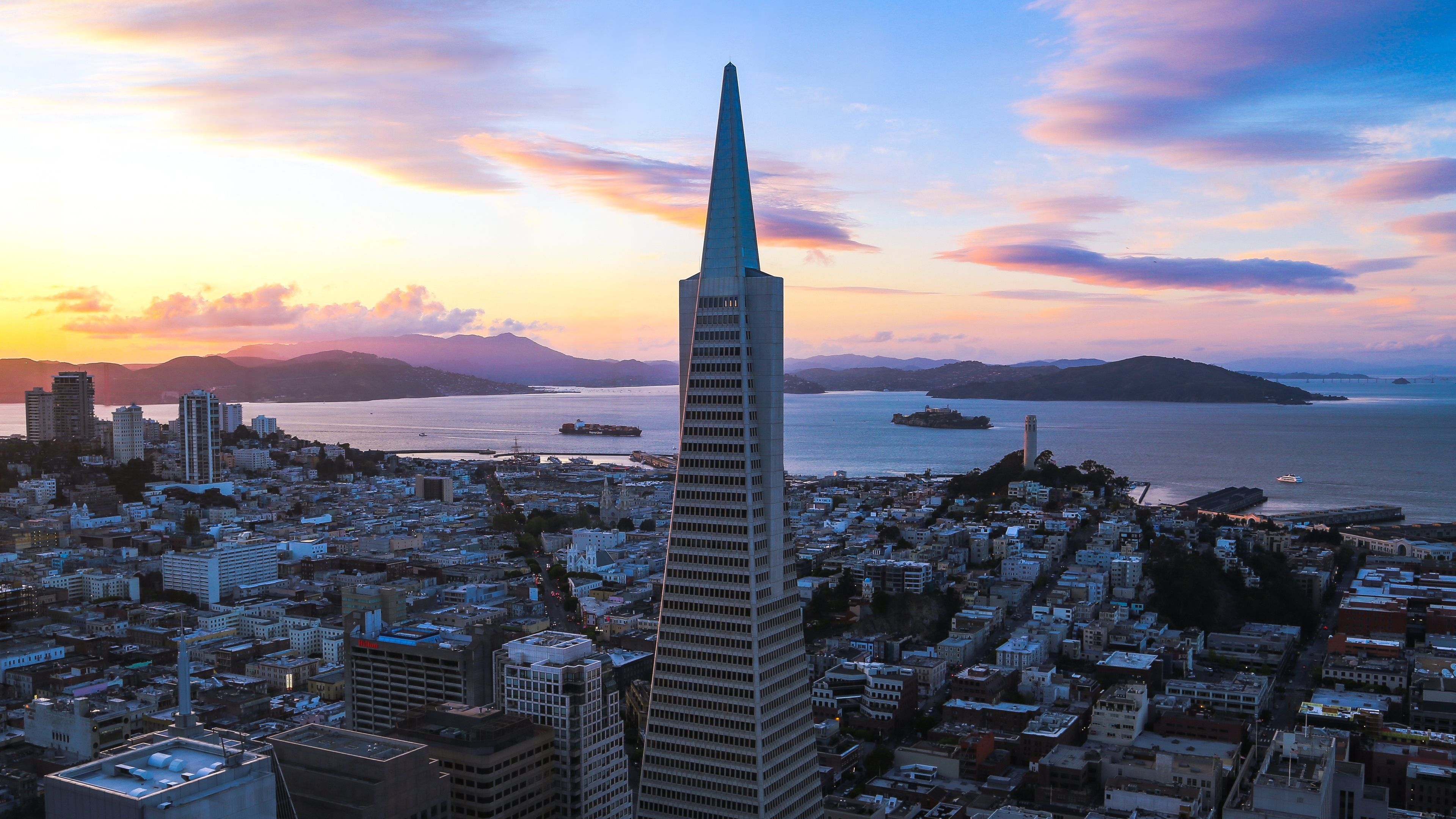 San Francisco Transamerica Pyramid, Architectural Marvel, City Icon, 3840x2160 4K Desktop