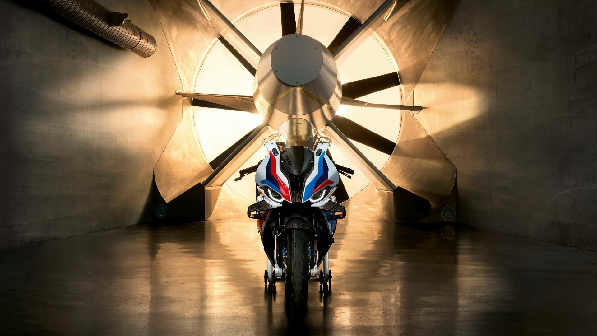 Bike: BMW S1000RR, A race oriented sport motorcycle, Vehicle. 1920x1080 Full HD Background.