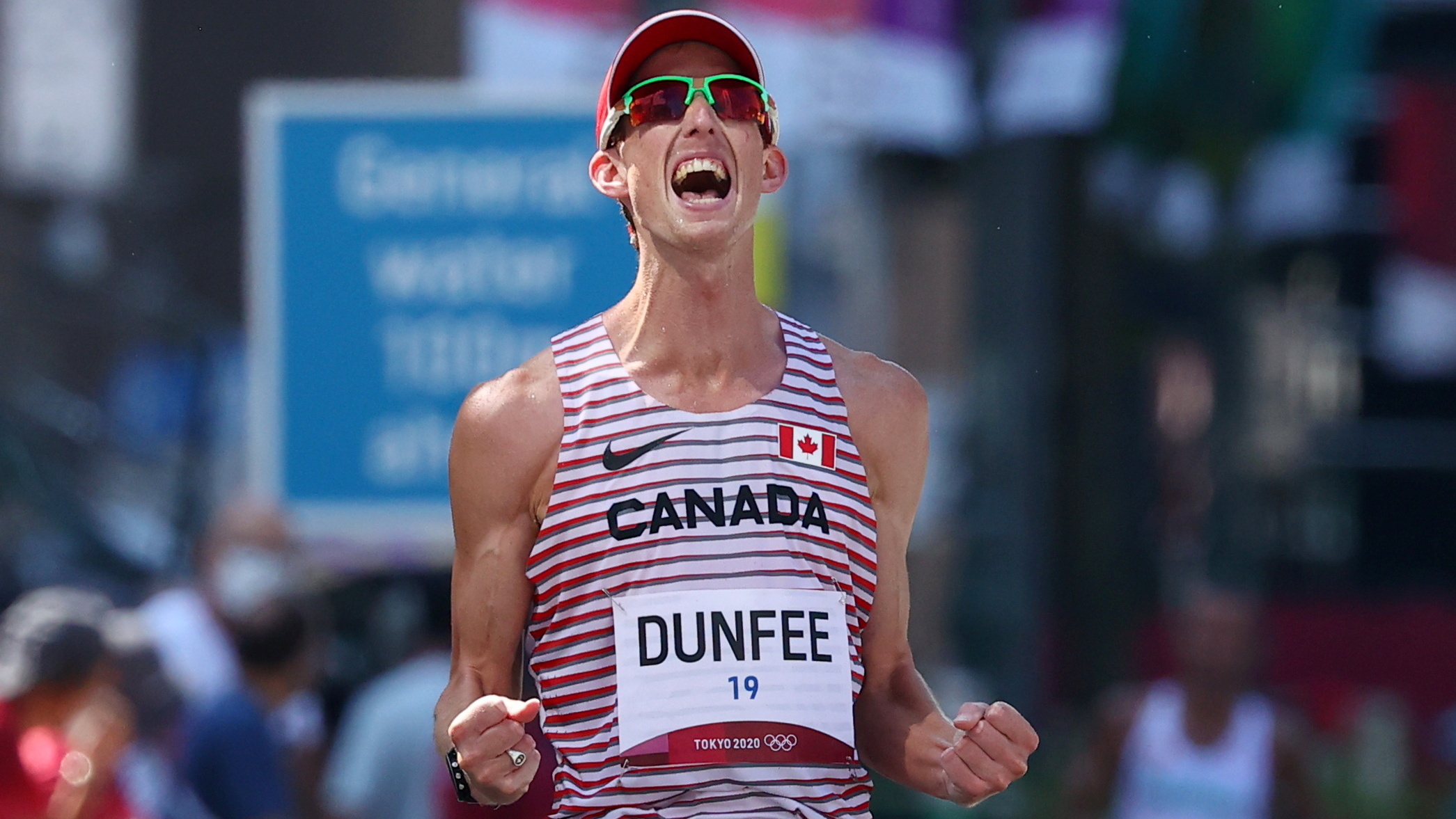 Evan Dunfee, Tokyo Olympics, Racewalking bronze, Canadian medal success, 2100x1180 HD Desktop